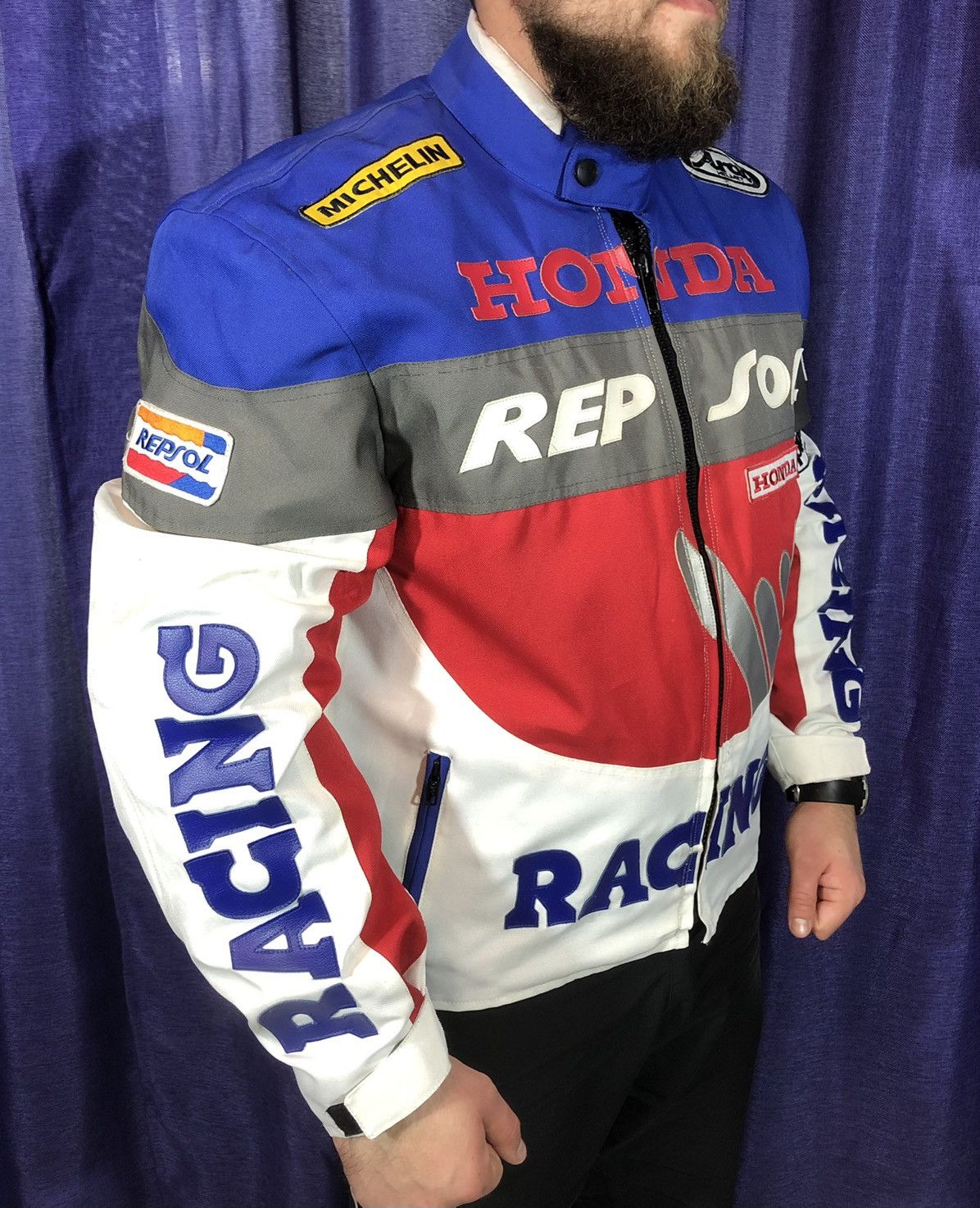 Dainese × Ferrari × Yamaha Honda Motorcycle jacket Racing Vintage Size US XL / EU 56 / 4 - 3 Thumbnail