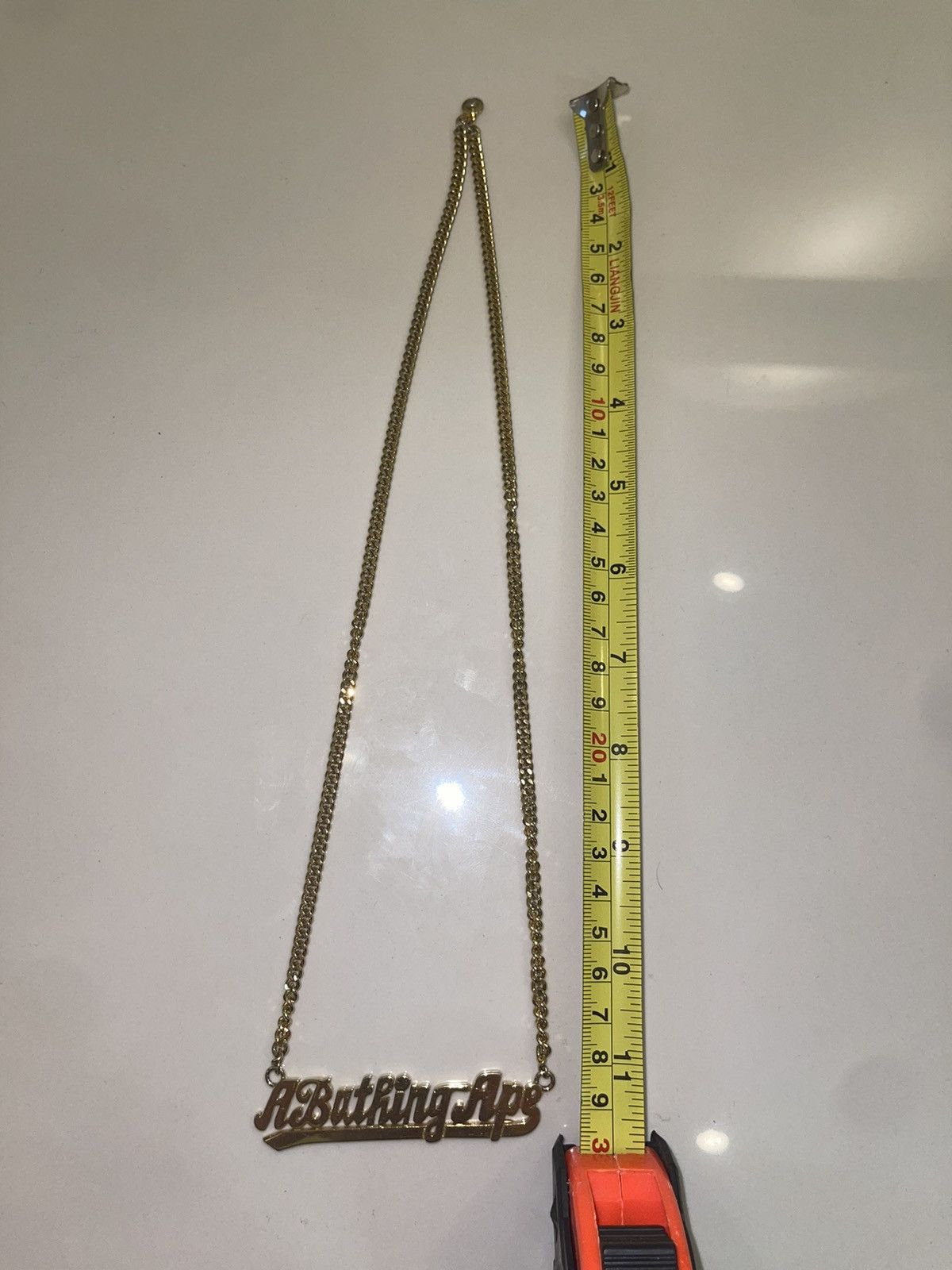 Bape Bape Logo Necklace (Gold Plated) ‼️RARE‼️ Size ONE SIZE - 4 Thumbnail