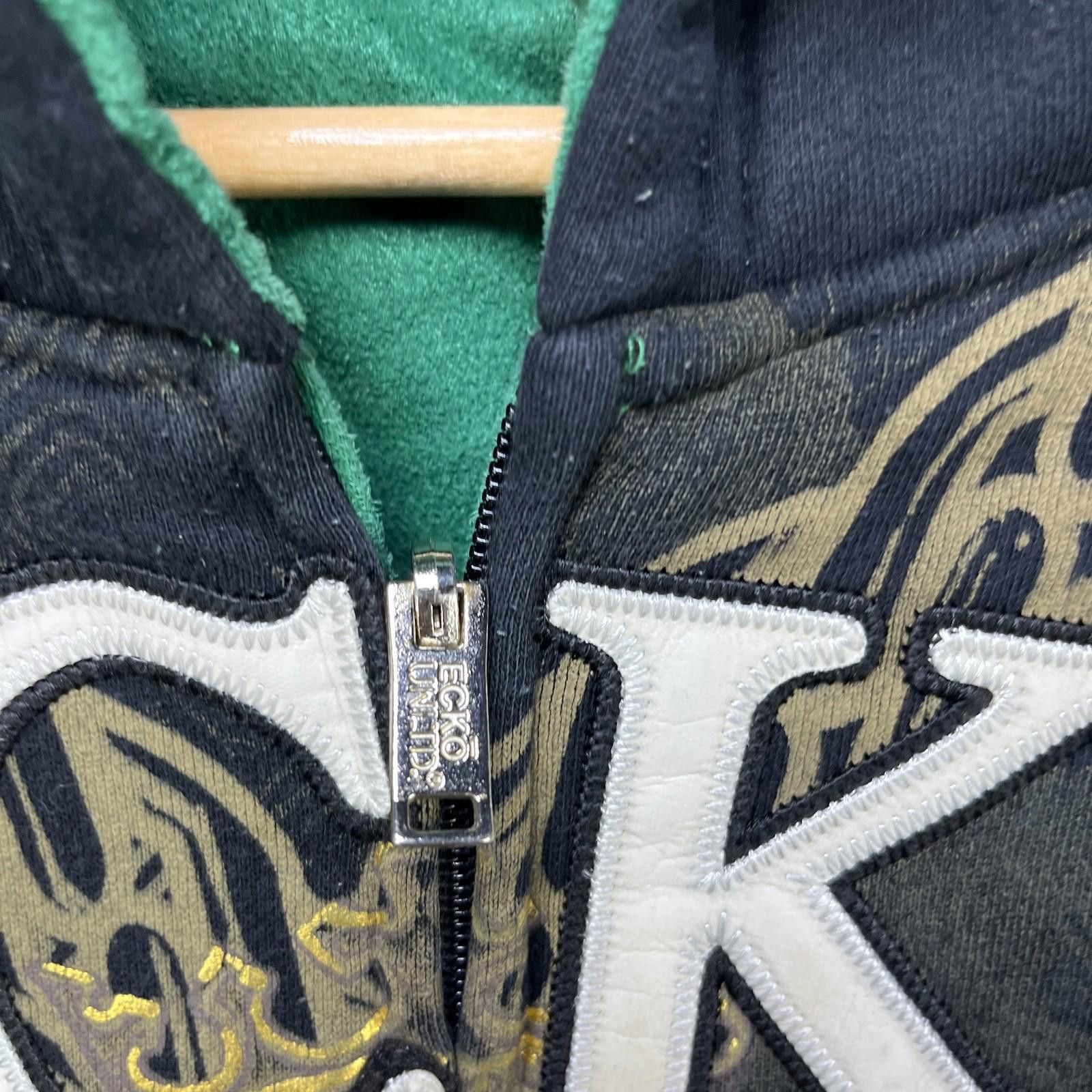 Marc Ecko Vintage Ecko Unltd 1972 Crest Hoodie XXL Black Y2K Zip Up Size US XXL / EU 58 / 5 - 9 Thumbnail