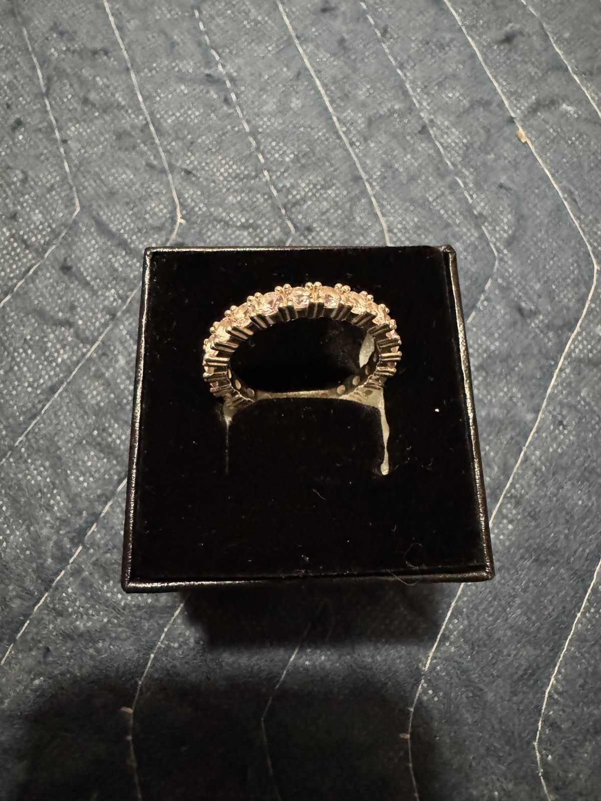 Other Silver and Pink Eternity Ring Size ONE SIZE - 1 Thumbnail