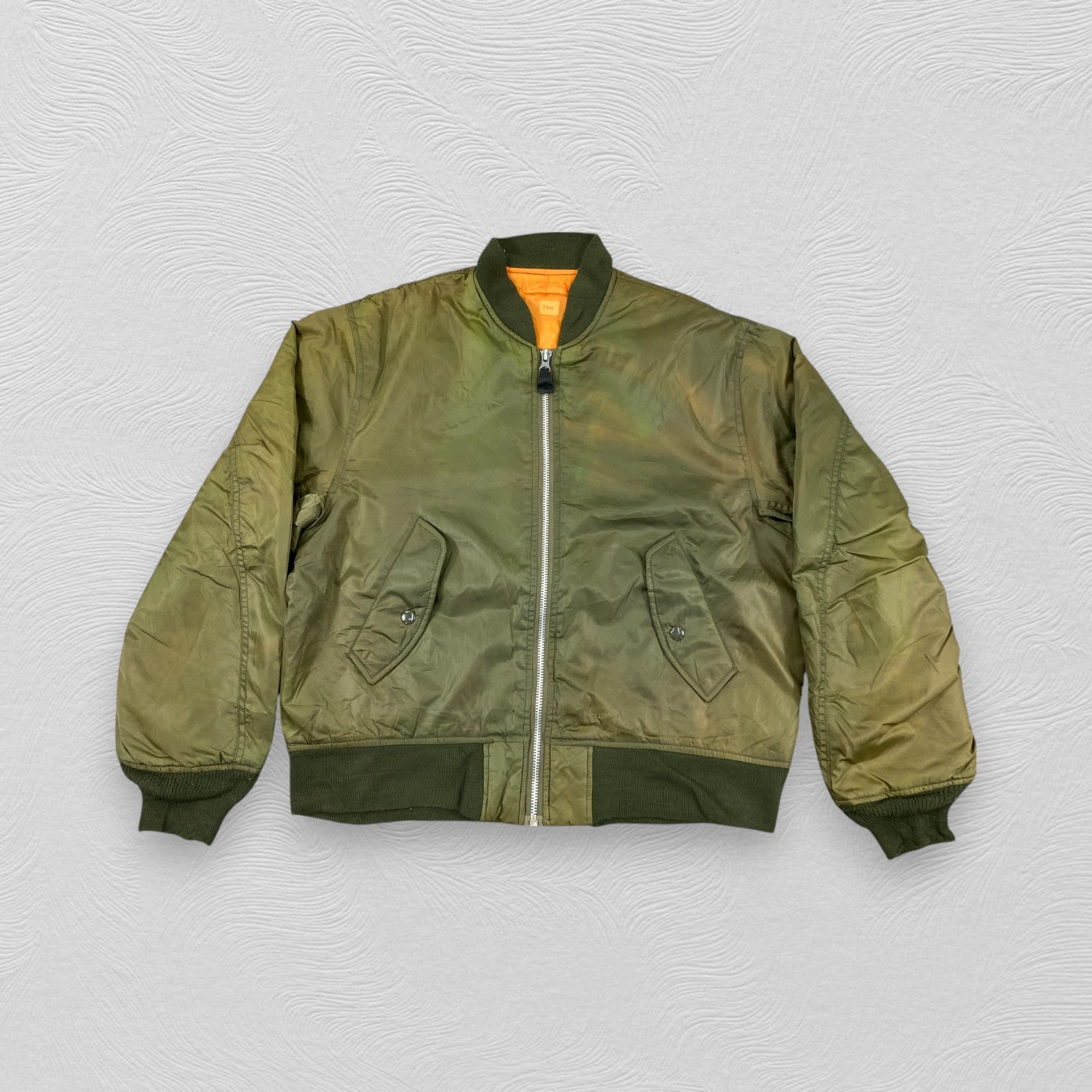Buzz Rickson's × Vintage Vintage Japanese Brand Sun Faded Bomber Jacket ...