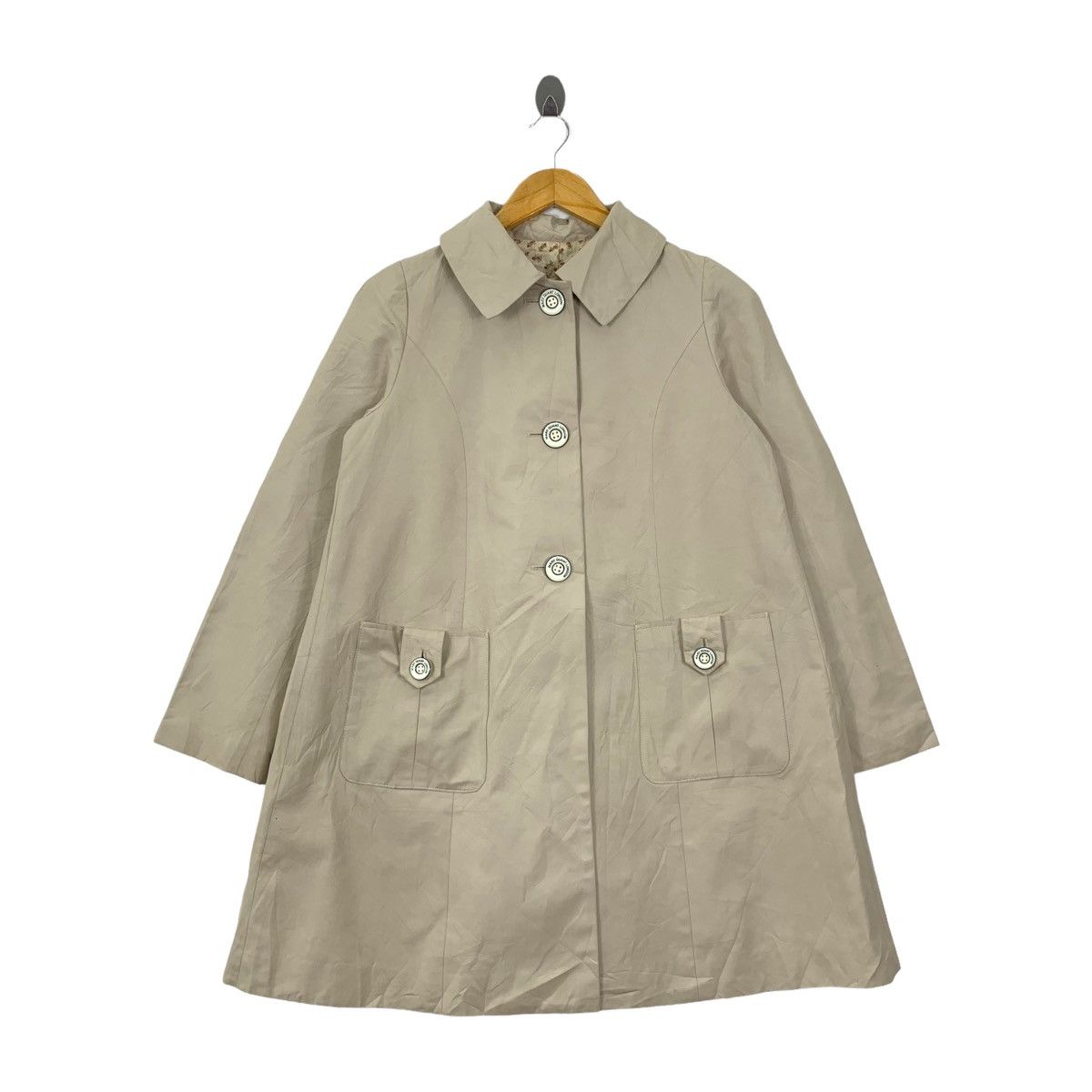 MARY QUANT LONDON British Fashion Designer Overcoat Jacket