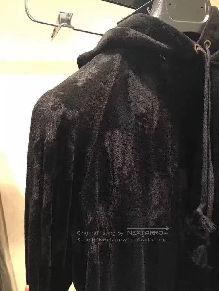 Yves Saint Laurent black velvet hoodie from Saint Laurent. Size US S / EU 44-46 / 1 - 2 Thumbnail
