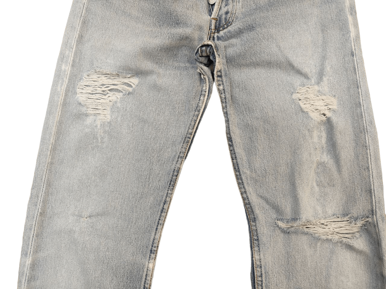Levi's Vintage Clothing 90s Vintage Levis 501 Distressed Denim Size US 28 / EU 44 - 3 Thumbnail