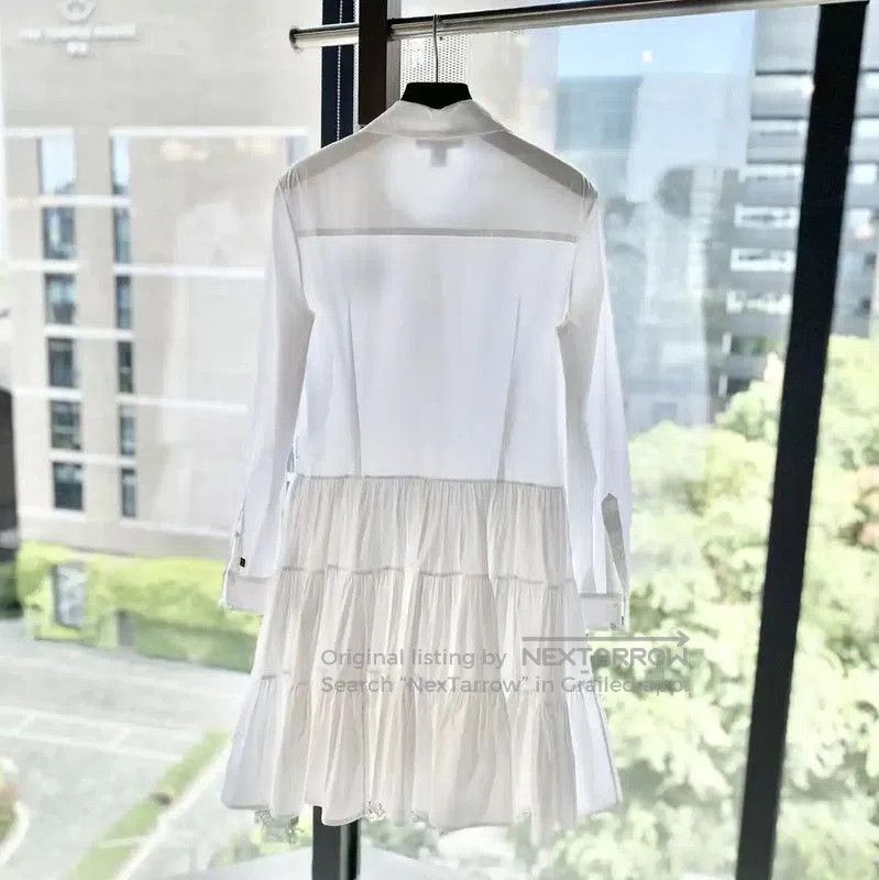 Louis Vuitton Louis Vuitton White Cotton Dress for Women . Size XXS / US 00 / IT 34 - 2 Thumbnail