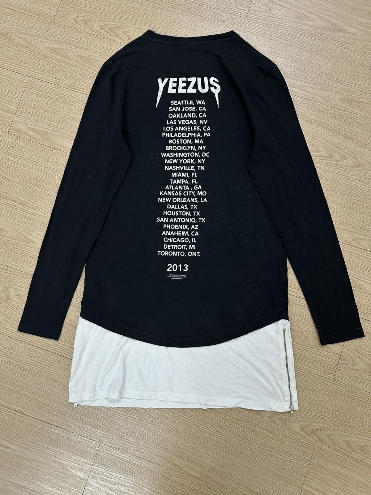 Kanye West × Yeezy Kanye West Yeezus 2013 Tour Punk Style L/S Tee With Zipper Size S / US 4 / IT 40 - 7 Thumbnail
