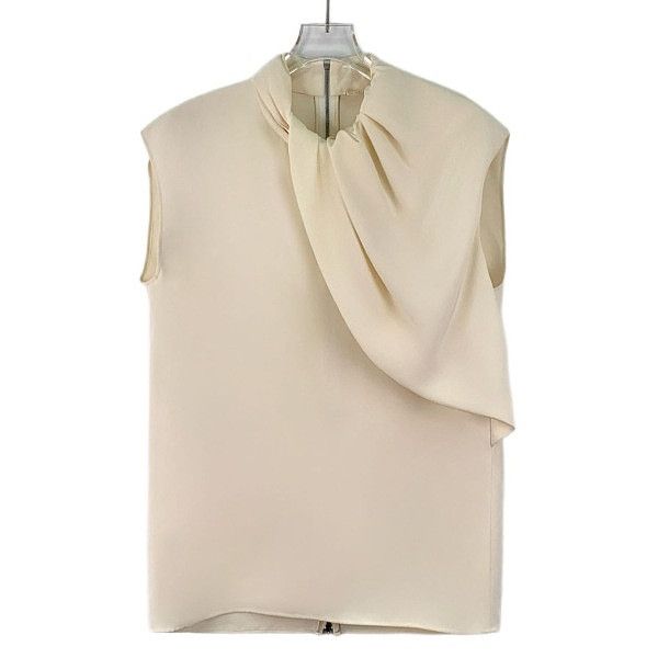 Celine CELINE Draped Silk Sleeveless Top Size 40 Size M / US 6-8 / IT 42-44 - 1 Thumbnail