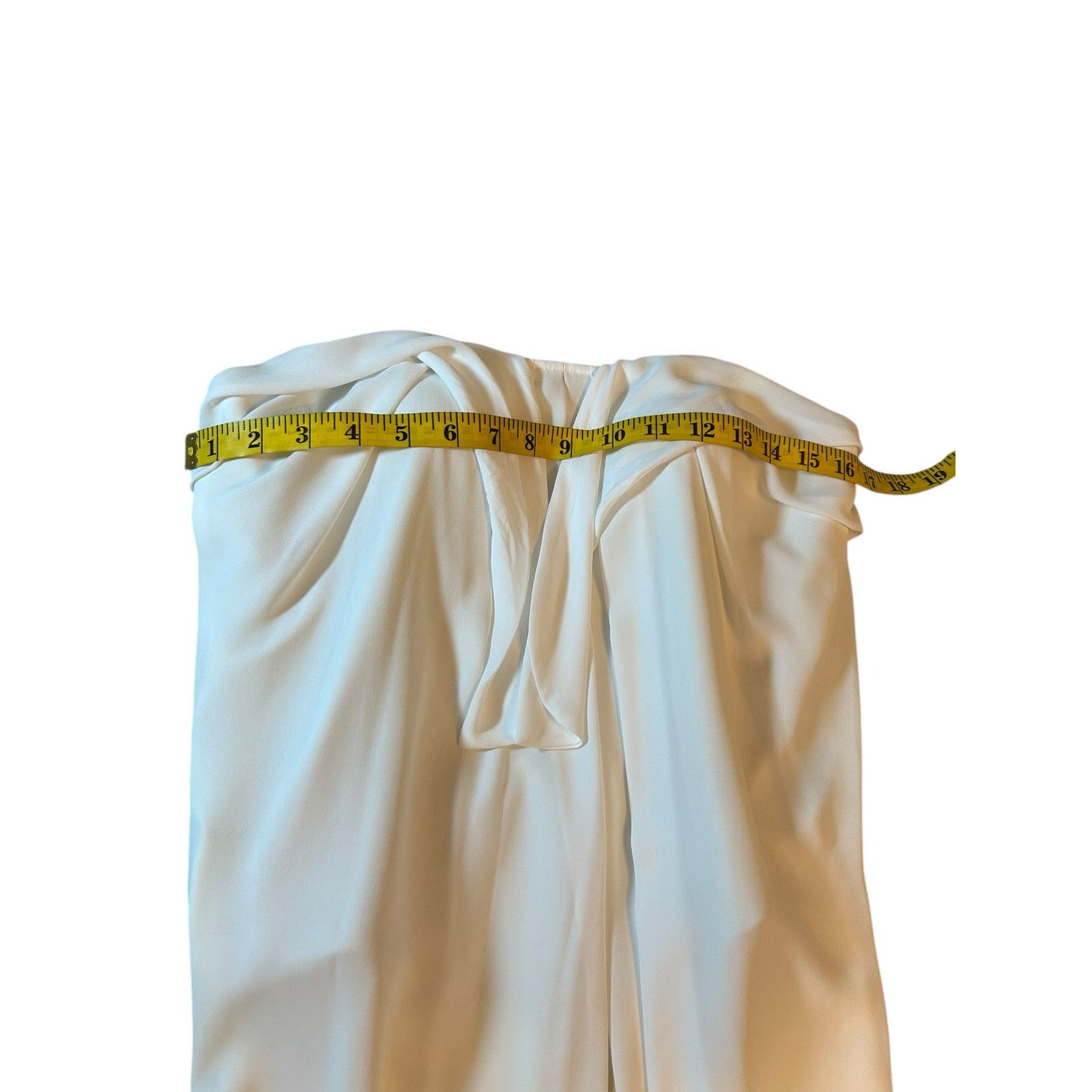 Halston Heritage Halston Heritage Strapless Tie Front Gown in Chalk - Size 4 Size S / US 4 / IT 40 - 12 Thumbnail