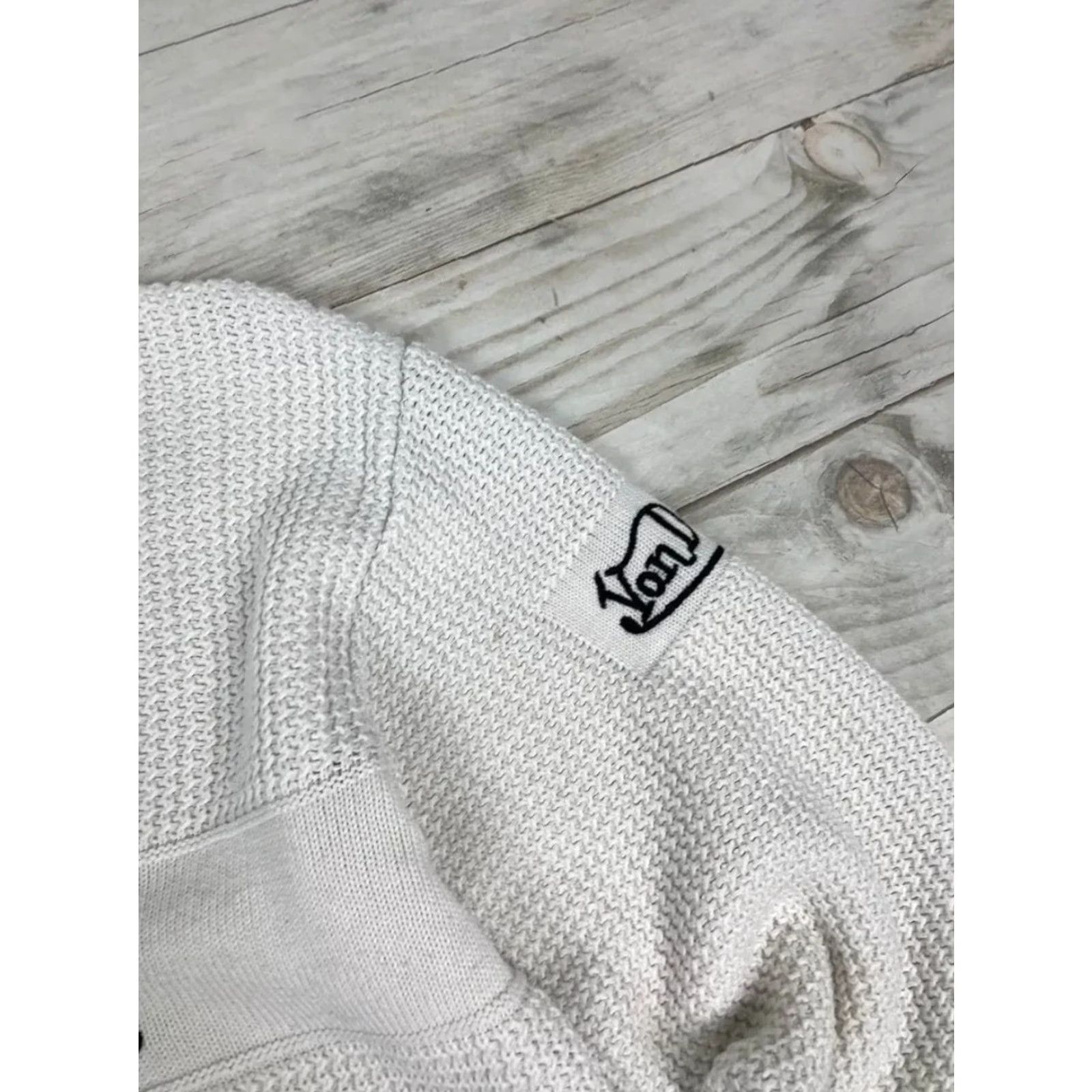 Von Dutch VINTAGE Von Dutch Big Logo Knit Sweater 90s Men L White Knit Pullover Long Sleeve Crew Neck Mens Size US L / EU 52-54 / 3 - 7 Thumbnail
