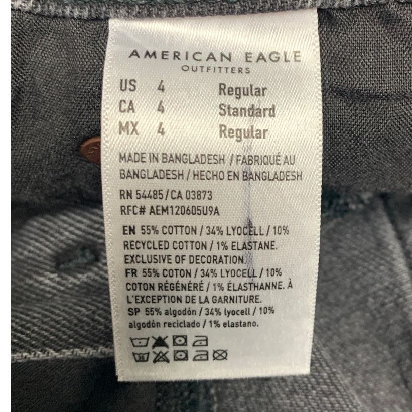 American Eagle Outfitters New American Eagle Womens Size 4 Straight Denim Jeans Size 27" / US 4 / IT 40 - 7 Thumbnail