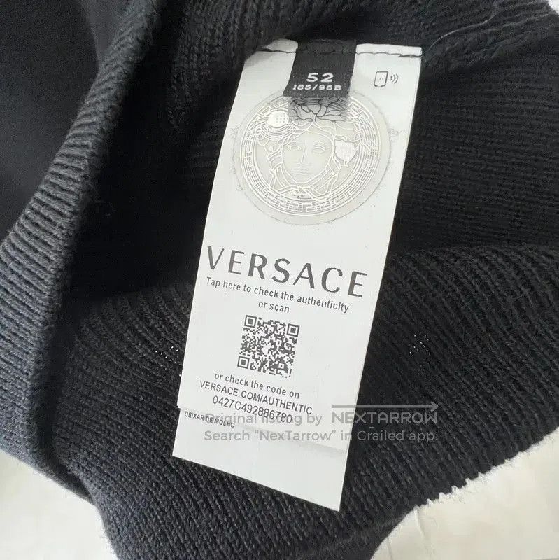 Versace Versace Men's Black Wool Long Sleeve Sweater . Size US XL / EU 56 / 4 - 7 Thumbnail