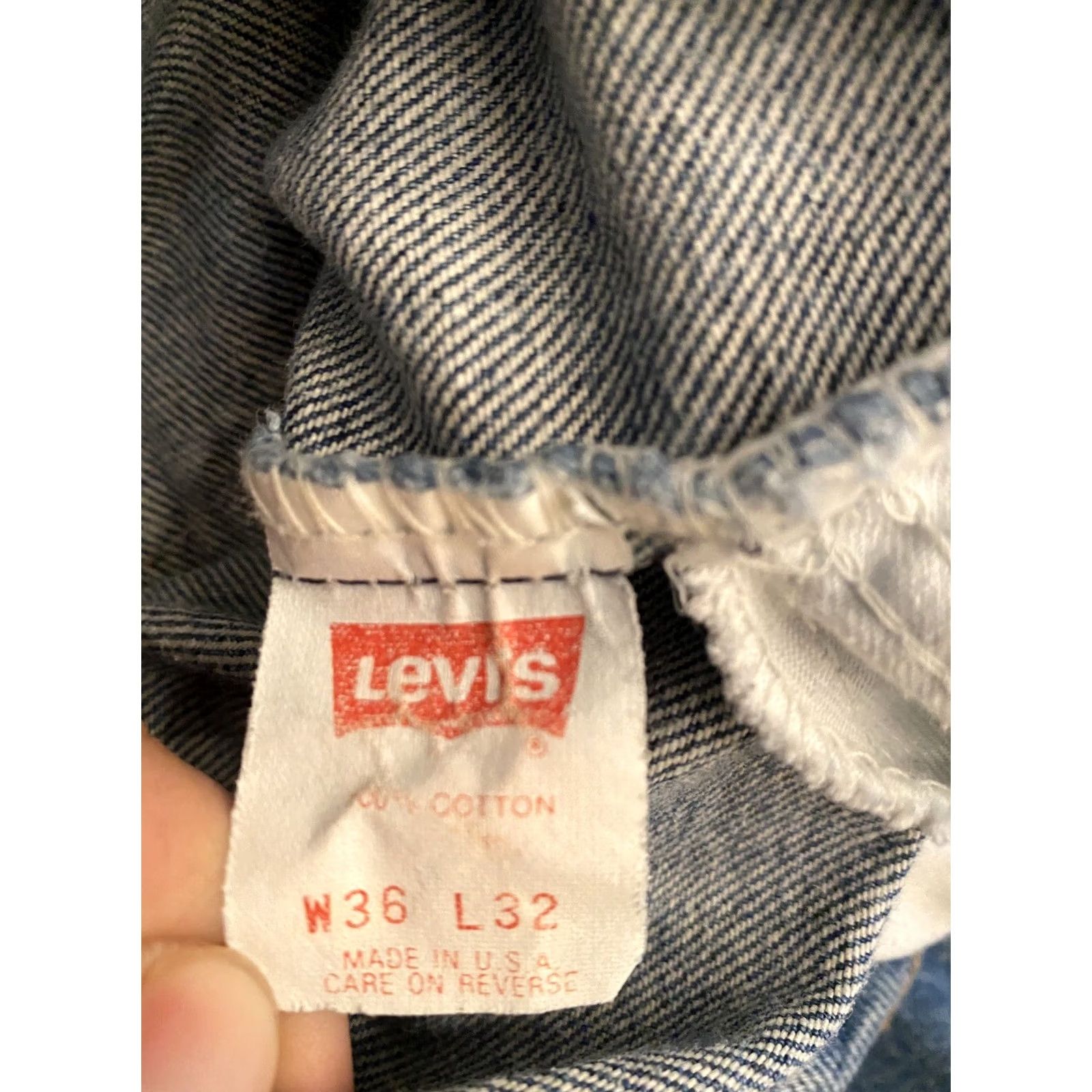 Levi's VINTAGE Levi's 505 Jeans Orange Tab Dark Wash Straight 36 X 32 Mens Denim 90s Levi's 505 Series Jeans Size US 36 / EU 52 - 4 Thumbnail