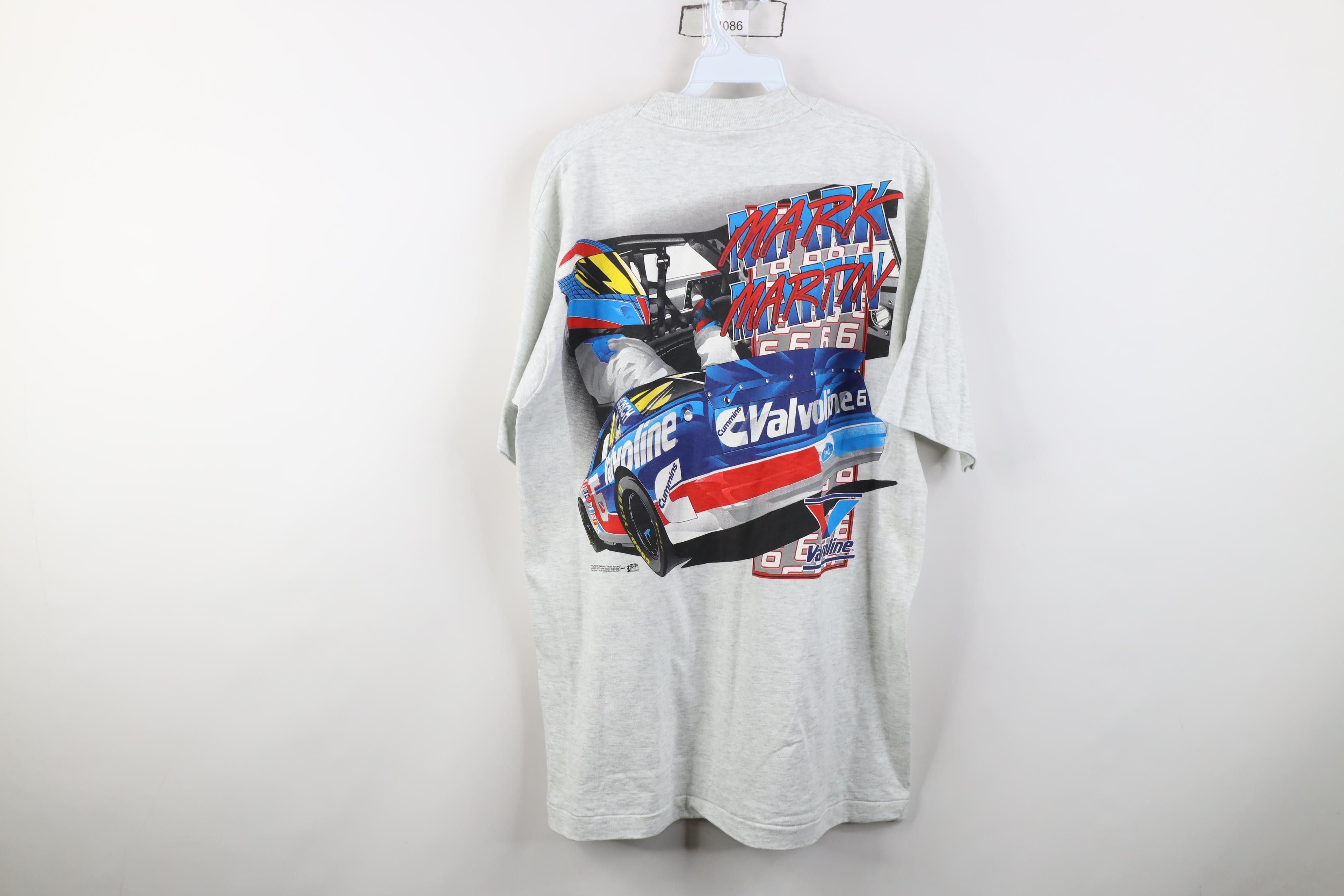 Vintage Vintage 90s NASCAR Mark Martin Valvoline Racing T-Shirt US Size US L / EU 52-54 / 3 - 11 Thumbnail