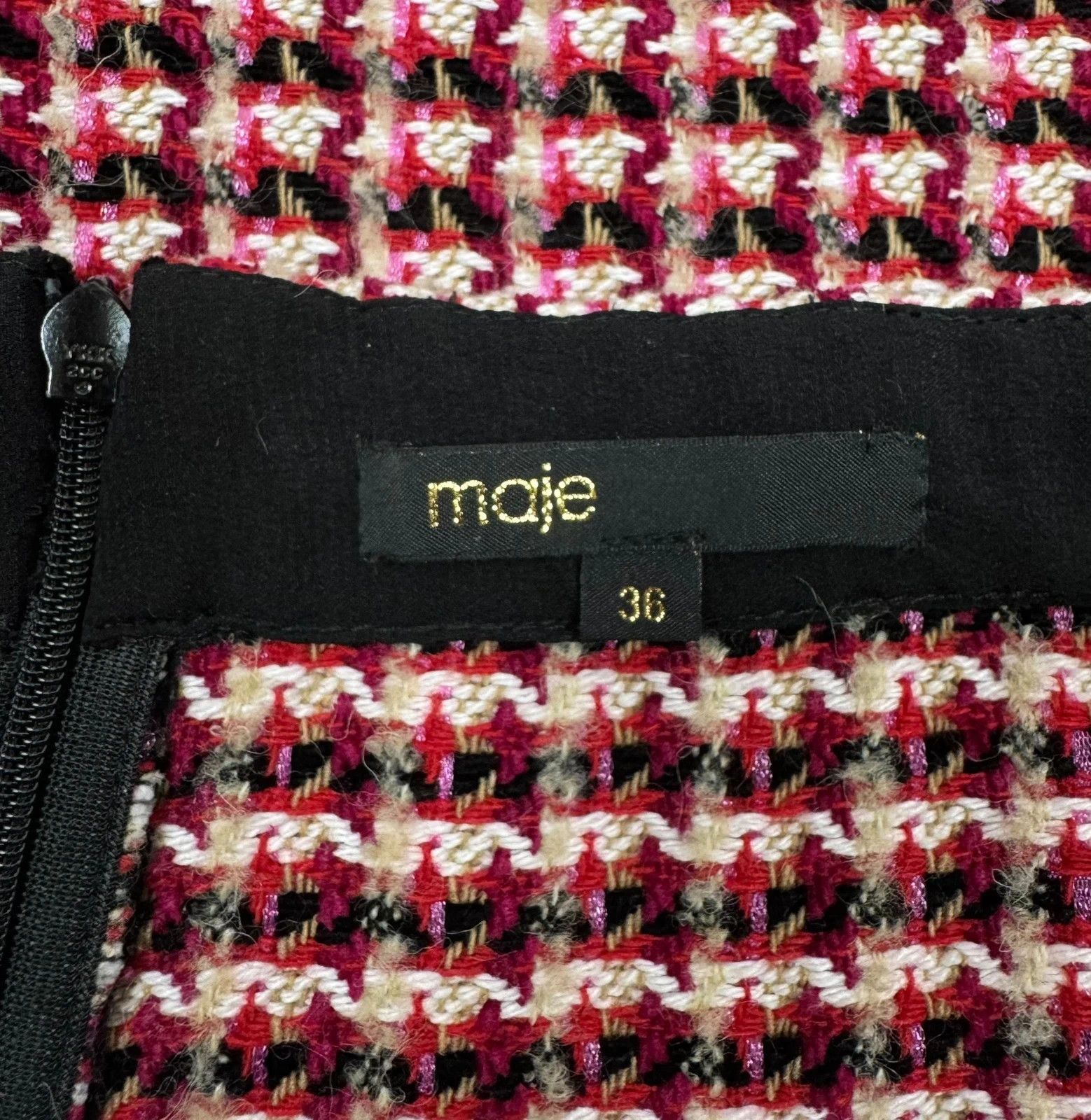 Maje Maje Wide Leg Tweed Pants size 36 Size 26" / US 2 / IT 38 - 9 Thumbnail