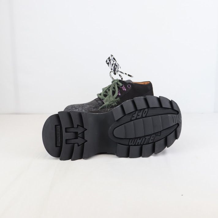 Off-White o1rshd1 Q:2 / Chuncky Sneakers Cow Nabuk in Black Grey Size US 8 / EU 41 - 10 Thumbnail