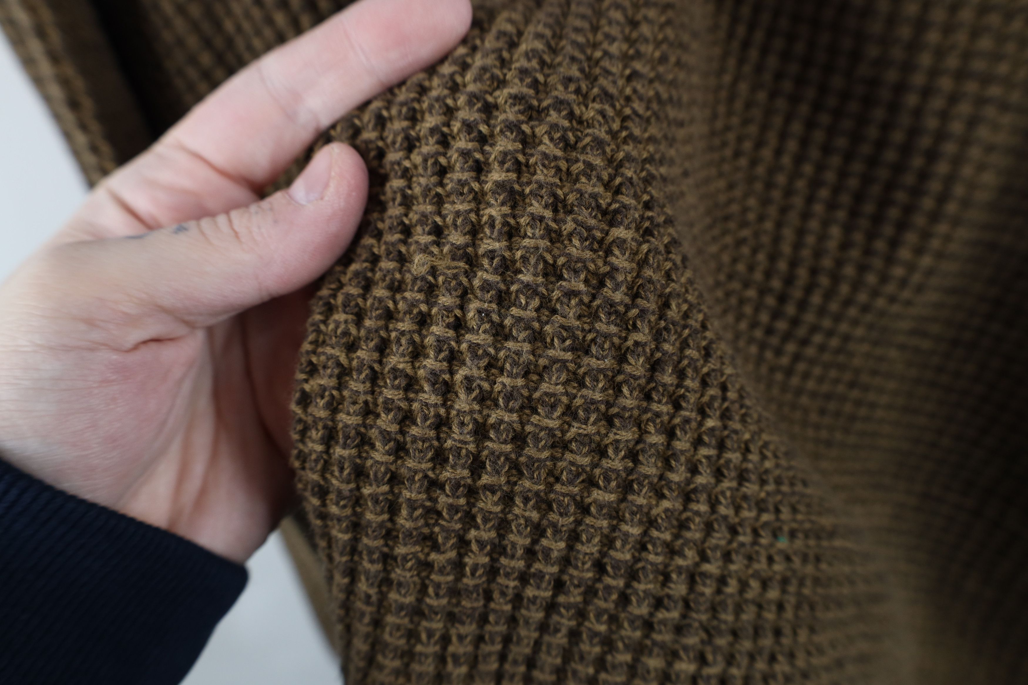 Eddie Bauer × Vintage Vintage Eddie Bauer Thermal Half Zip Pullover Sweater Brown Size US XXL / EU 58 / 5 - 4 Thumbnail