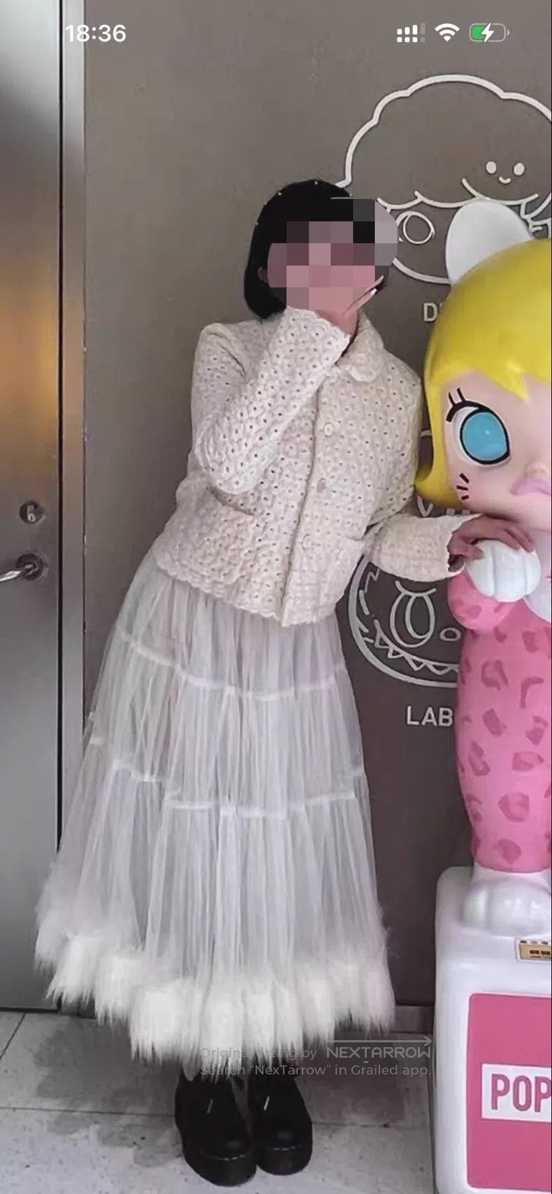 Comme des Garcons Comme des Garcons Heavy Duty 3D Mini Flower Ivory Full Woo Size S / US 4 / IT 40 - 2 Thumbnail