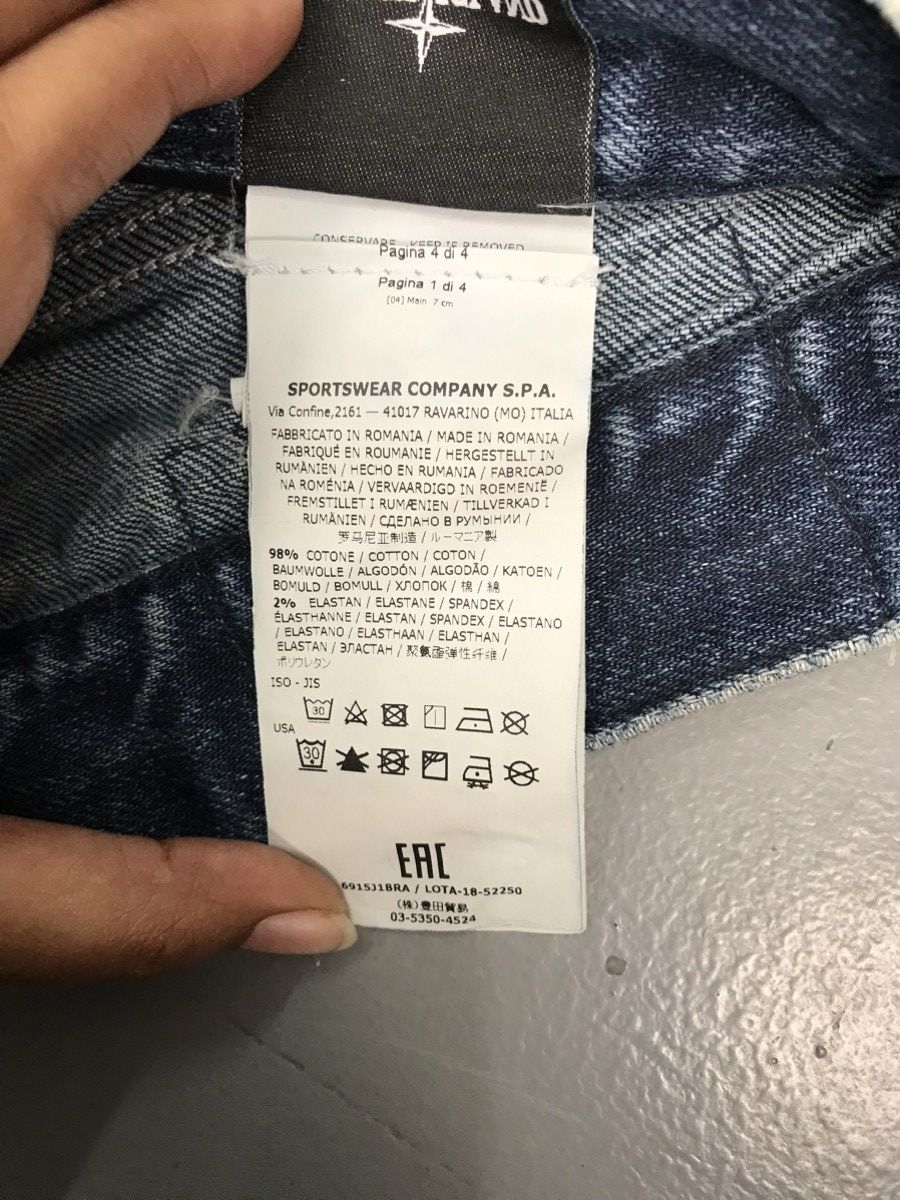 Stone Island × Vintage Vintage super rare stone island straight fit denim Size US 32 / EU 48 - 10 Thumbnail