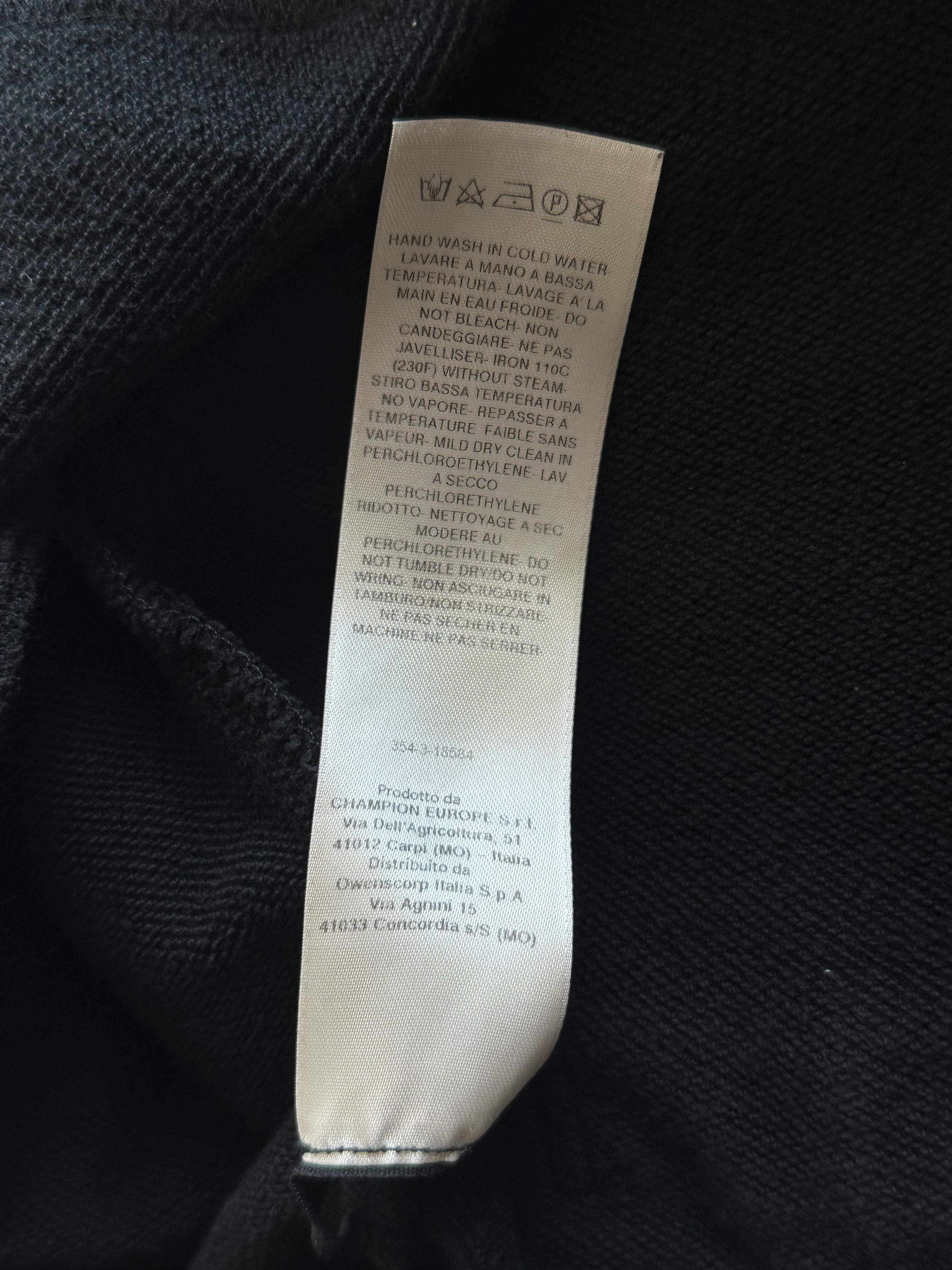 Rick Owens Champion Black & White Embroidered Logo Sweatpants Size US 38 / EU 54 - 4 Thumbnail
