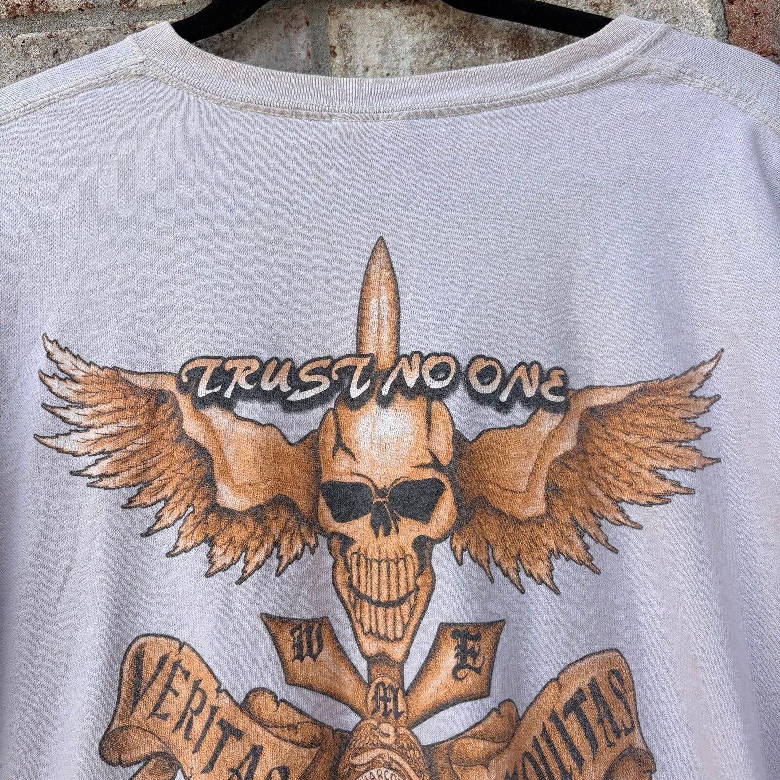 Harley Davidson Vintage skull choppers biker tee Size US L / EU 52-54 / 3 - 2 Thumbnail