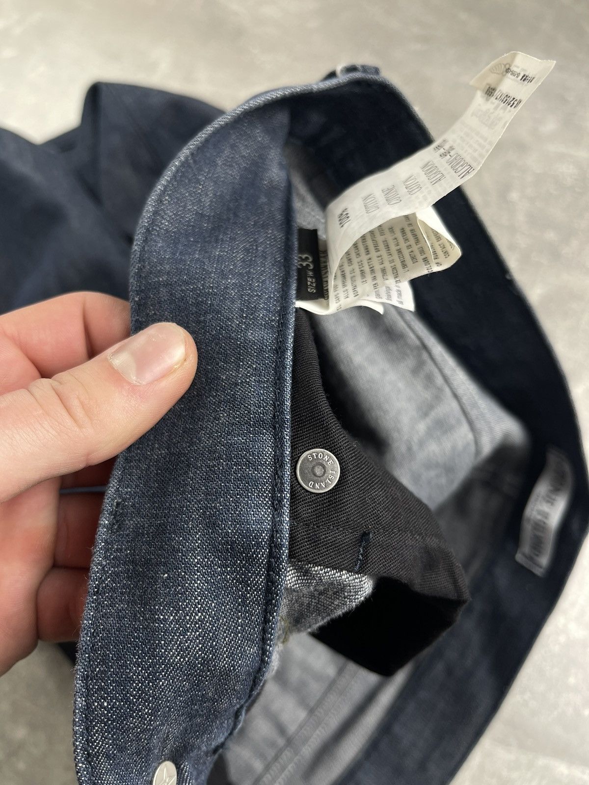 Stone Island Stone Island SL Slim Jeans Early 2010s Dark Blue Denim Size US 33 - 16 Thumbnail