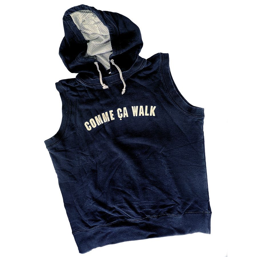 Comme Ca Ism Comme Ça Black Sleeveless Vintage Hoodie from Japan Size US M / EU 48-50 / 2 - 2 Thumbnail