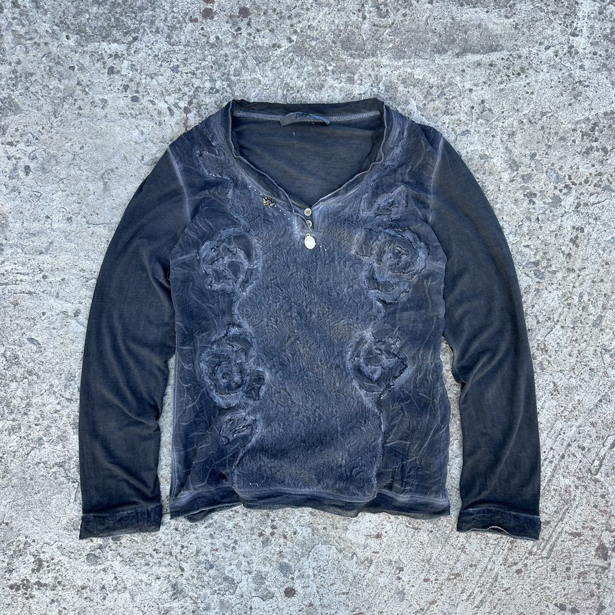 Bottega Veneta Vintage Bottega Japanese Style Long-sleeve T-shirts Y2K 00s Size L / US 10 / IT 46 - 2 Thumbnail