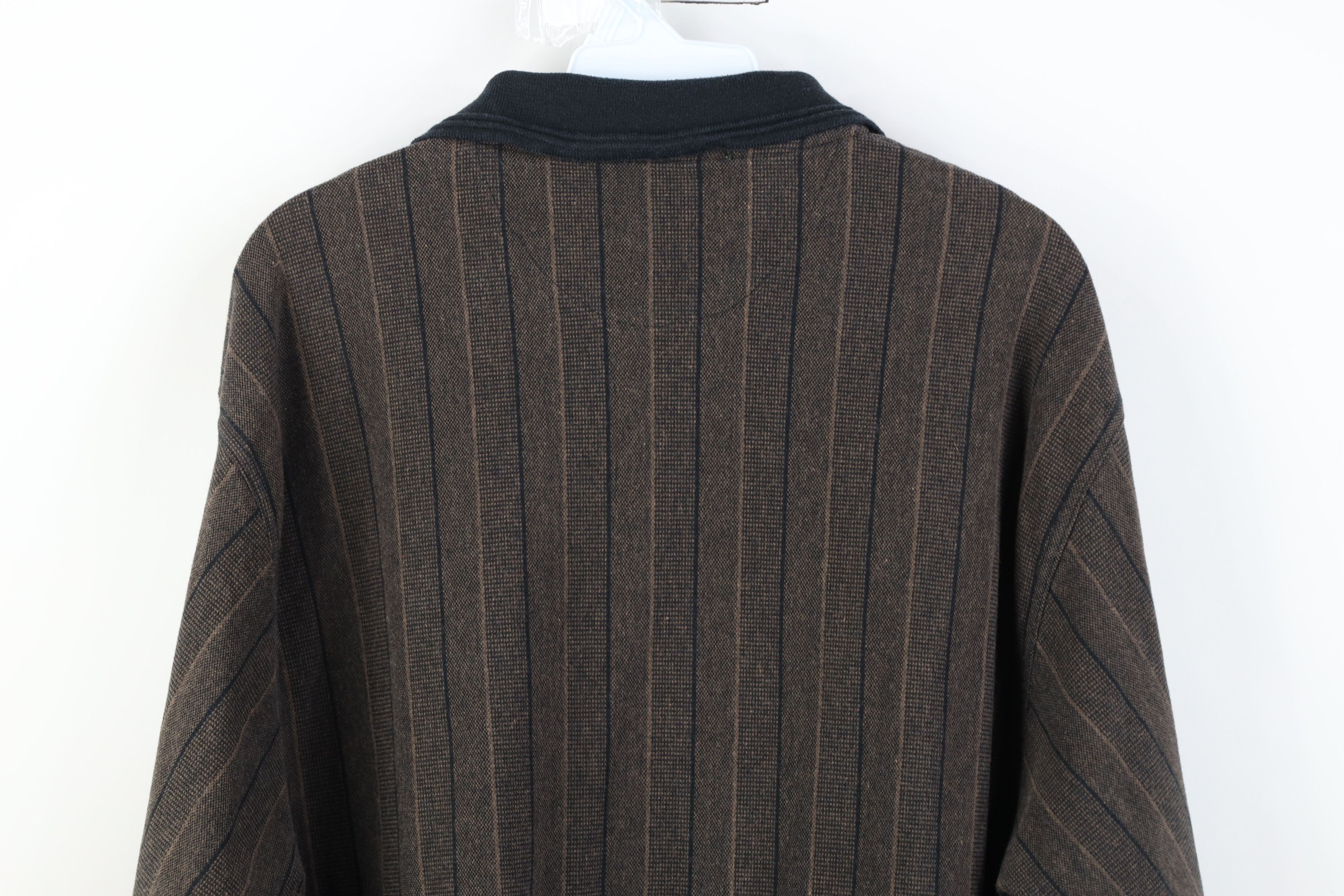 Vintage Vintage 90s Streetwear Long Sleeve Rugby Polo Earth Tone Size US L / EU 52-54 / 3 - 10 Thumbnail
