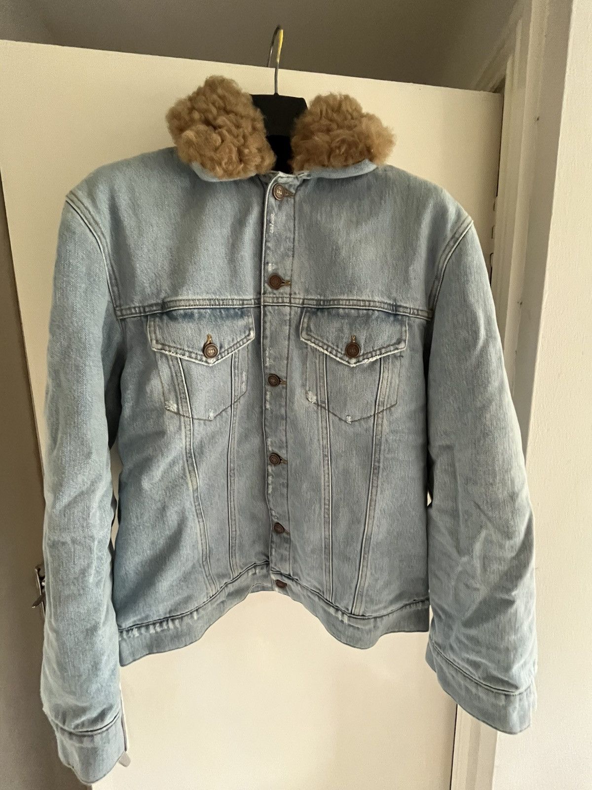 ERL ERL denim jacket with Removable Shearling Collar Size US L / EU 52-54 / 3 - 1 Thumbnail