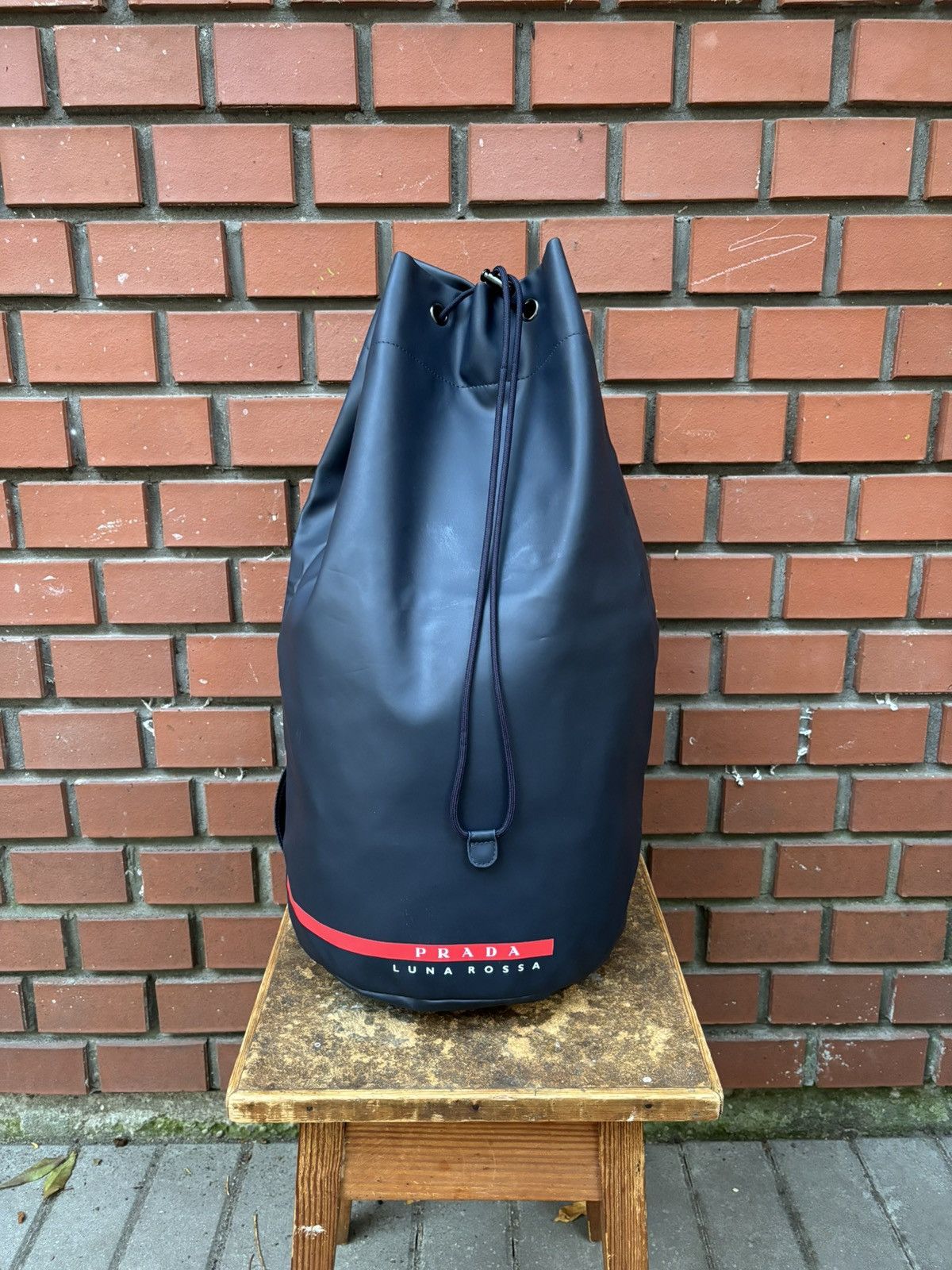 Prada Luna Rossa Drawstring Backpack Prada Luna Rossa Crossbody Drawstring Backpack Bag – Refitted main image 4