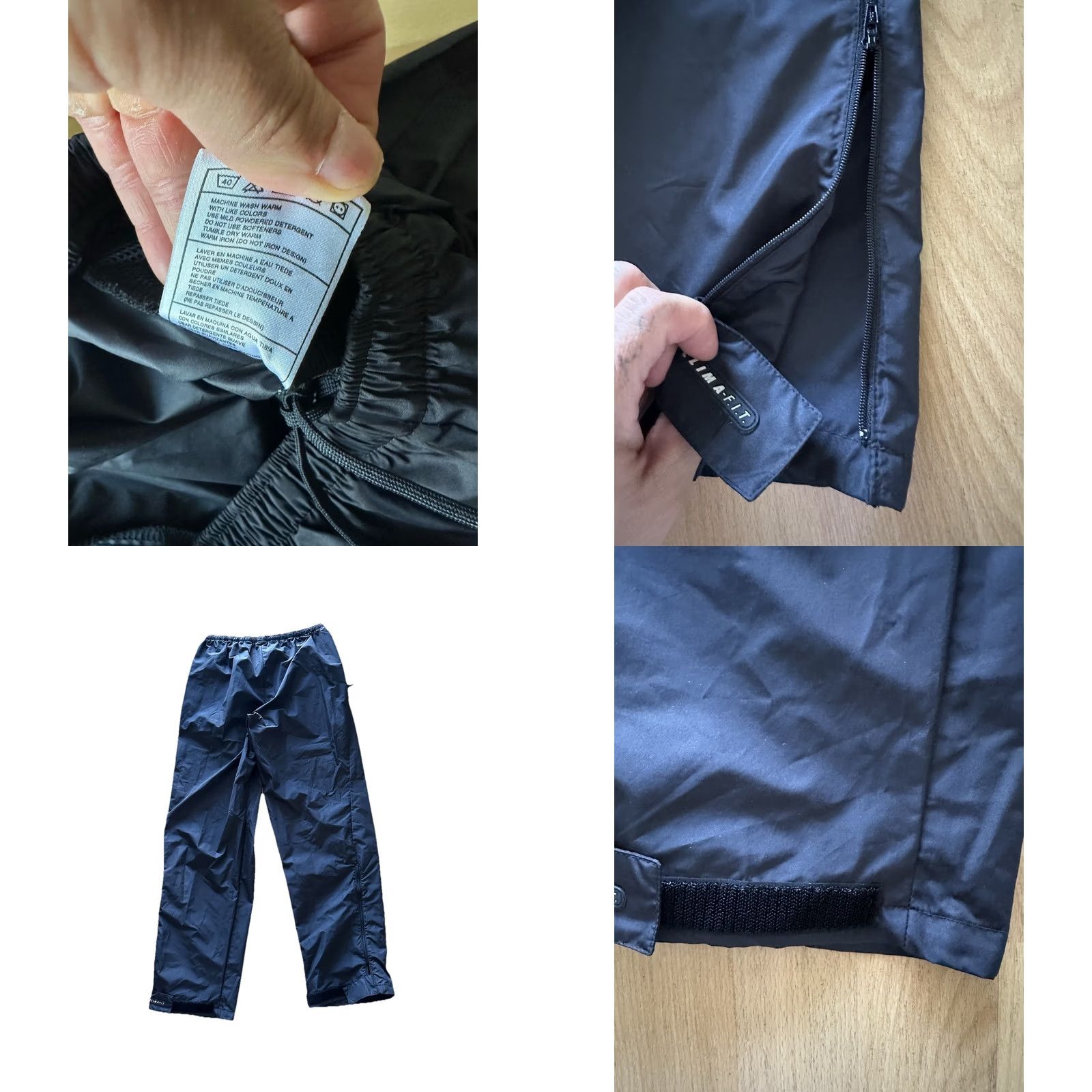 Nike ACG VINTAGE Nike ACG Black Windbreaker STORM-FIT RAIN PANTS Golf Hike Gym Track Men's XL Black Sweatpants Mens XL Size US 36 / EU 52 - 8 Thumbnail