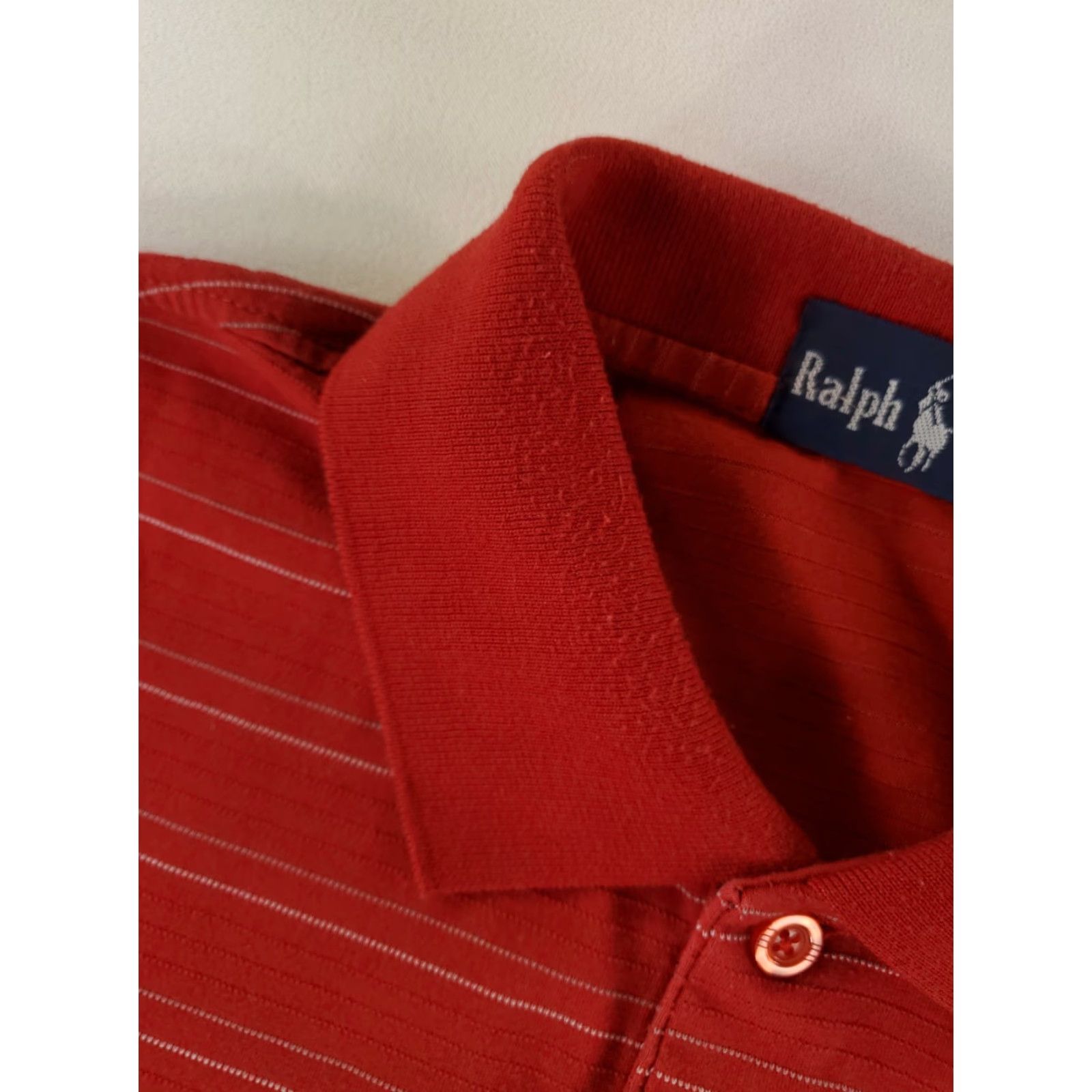Ralph Lauren Ralph Lauren Shirt Polo VTG 70s 80s Red Short Sleeve Embroidered Stripe Mens XXL Red, Ralph Lauren, Polo, VTG, 2XL, Mens Size US XXL / EU 58 / 5 - 4 Thumbnail