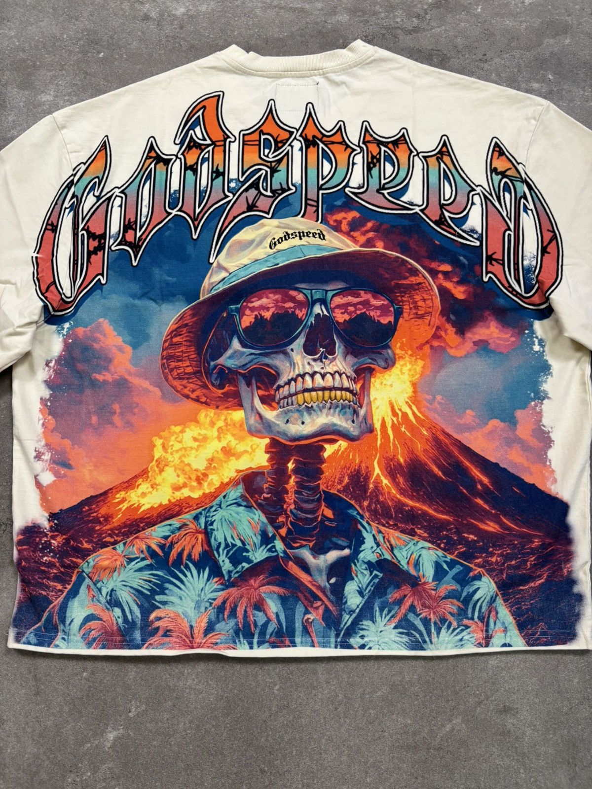Godspeed Godspeed Natural Disaster Tee, Bone Size US XL / EU 56 / 4 - 7 Thumbnail
