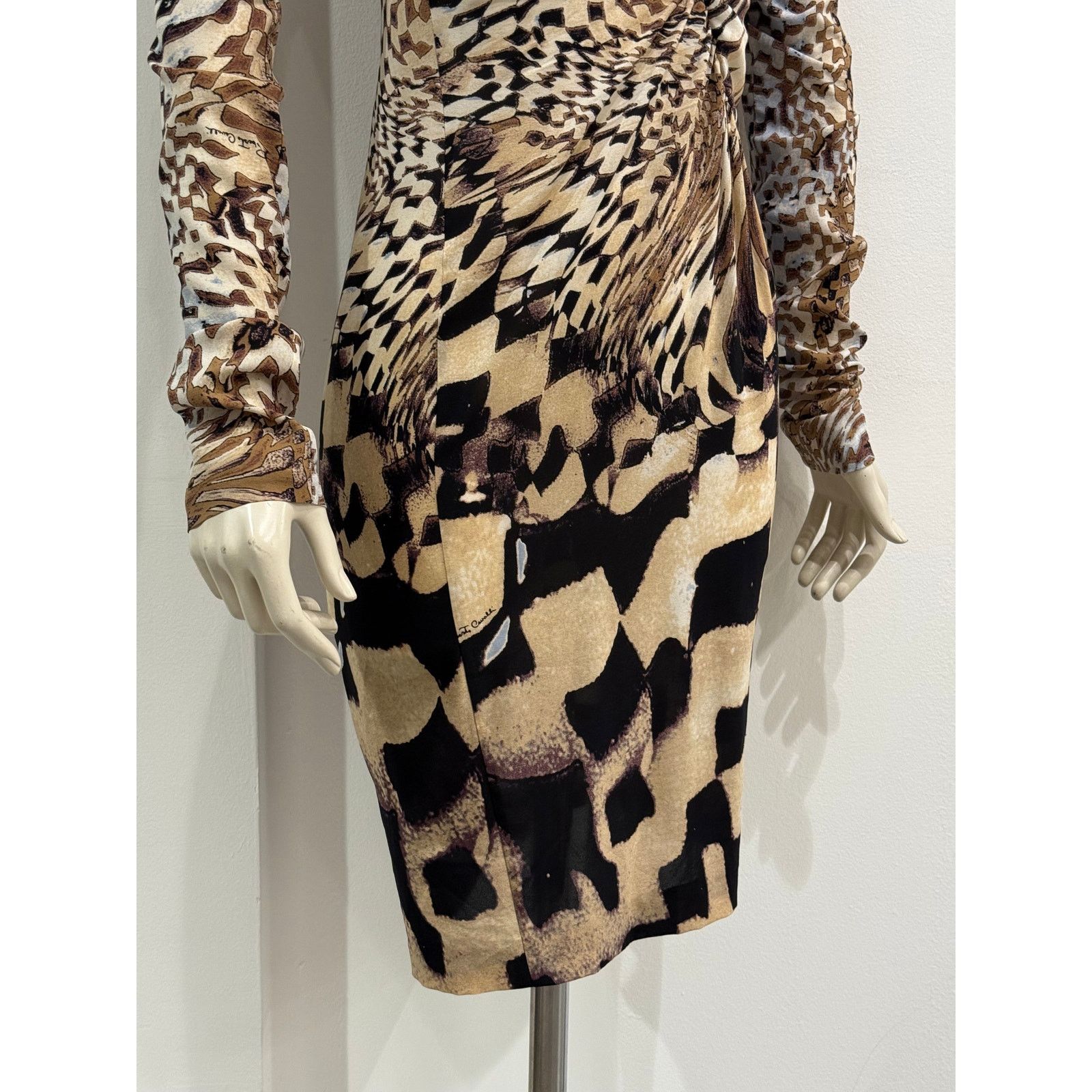 Roberto Cavalli 2003 Roberto Cavalli geometric psychedelic dress Size M / US 6-8 / IT 42-44 - 5 Thumbnail