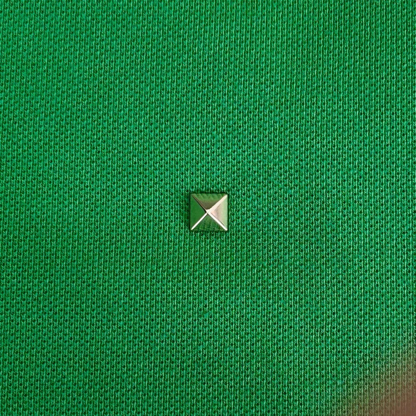 Valentino VALENTINO Green Rivet Short-Sleeve Polo S NWT Size US XXL / EU 58 / 5 - 6 Thumbnail