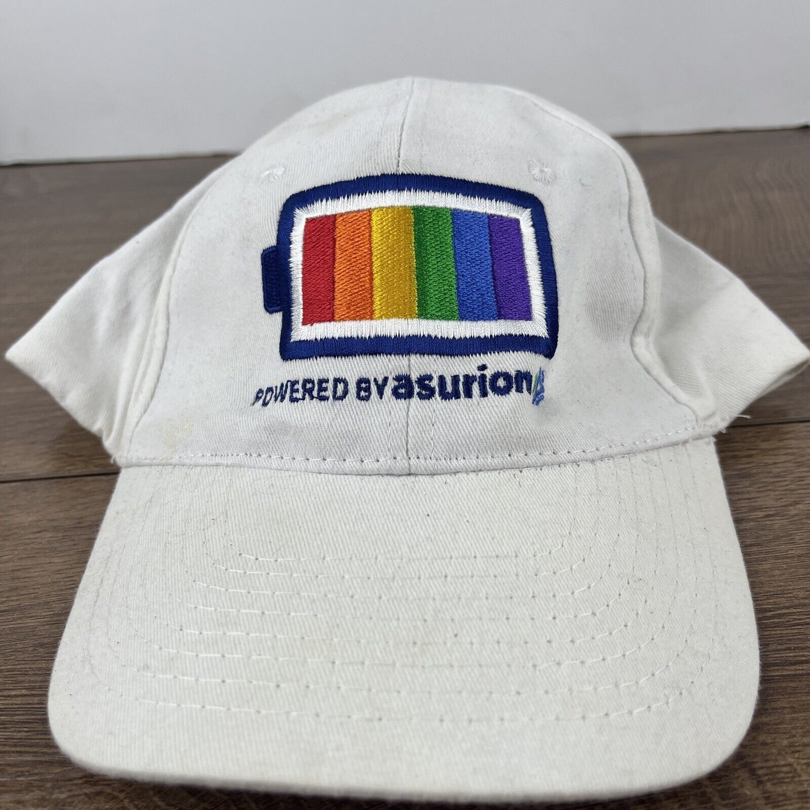 Other Asurion Hat Powered by Asurion White Hat Adjustable Adult Si Size ONE SIZE - 5 Thumbnail