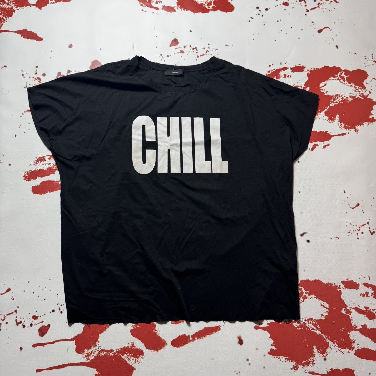Diesel vintage 90s chill diesel cropped t shirt big logo archive Size US M / EU 48-50 / 2 - 2 Thumbnail