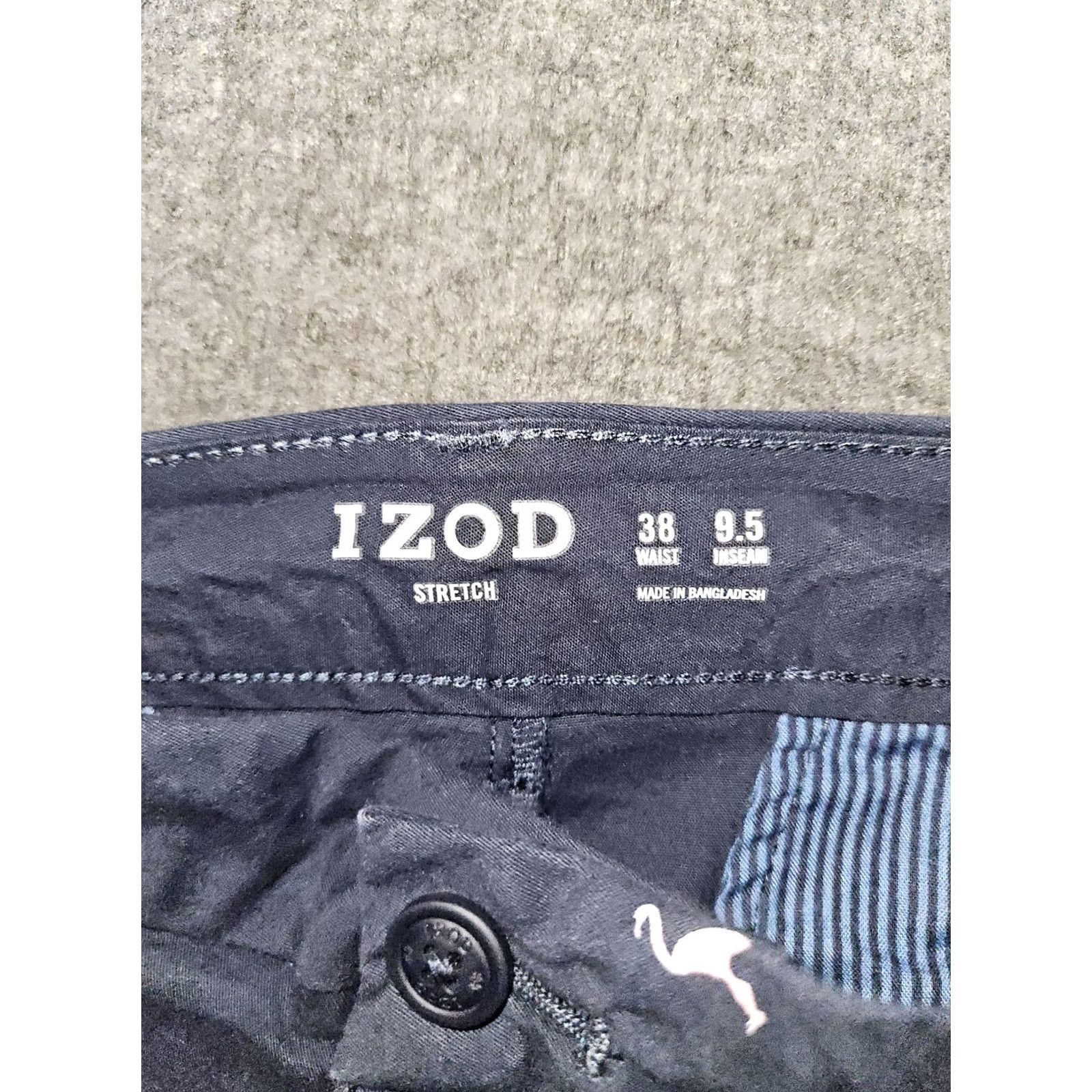Izod IZOD Chino Shorts Men's 38 Blue Flamingo AOP Slash Pocket Beach Travel Casual Size US 38 / EU 54 - 2 Thumbnail