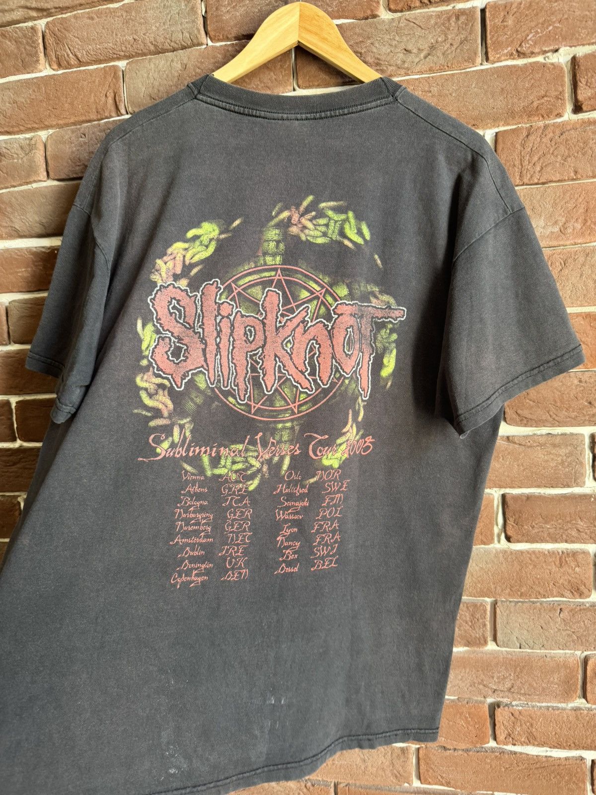 Band Tees 00s Slipknot Vintage Band Tshirt Rare Print Nu Metal Hype Size US L / EU 52-54 / 3 - 11 Thumbnail