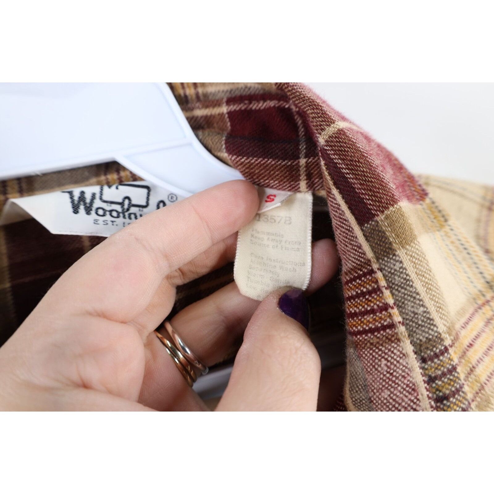 Vintage × Woolrich Woolen Mills Vintage 70s Woolrich Double Pocket Flannel Button Shirt Size US S / EU 44-46 / 1 - 6 Thumbnail