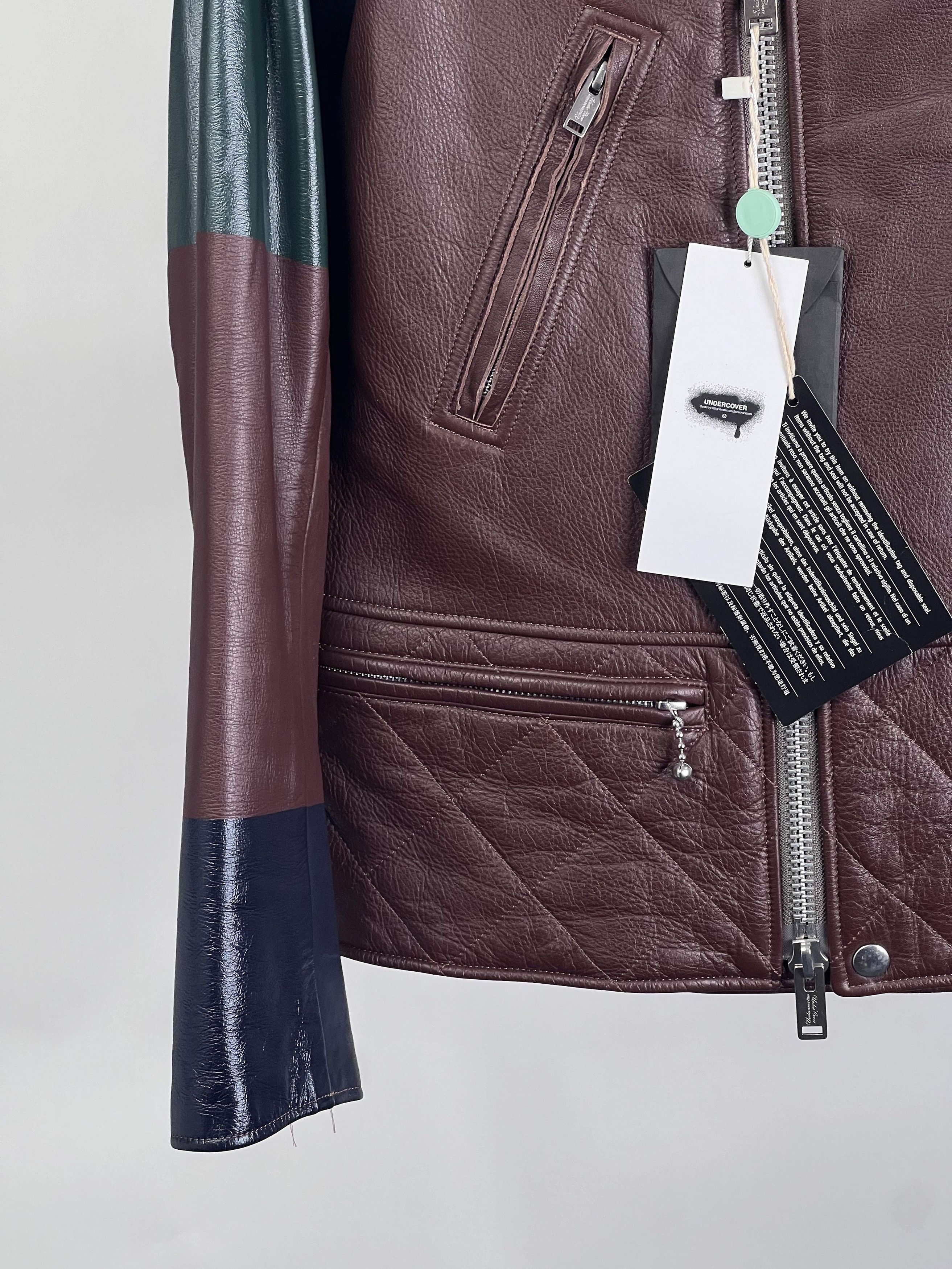 Undercover Brand New J4206-1 Bordeaux Leather Jacket FW2012*RARE Size US L / EU 52-54 / 3 - 4 Thumbnail