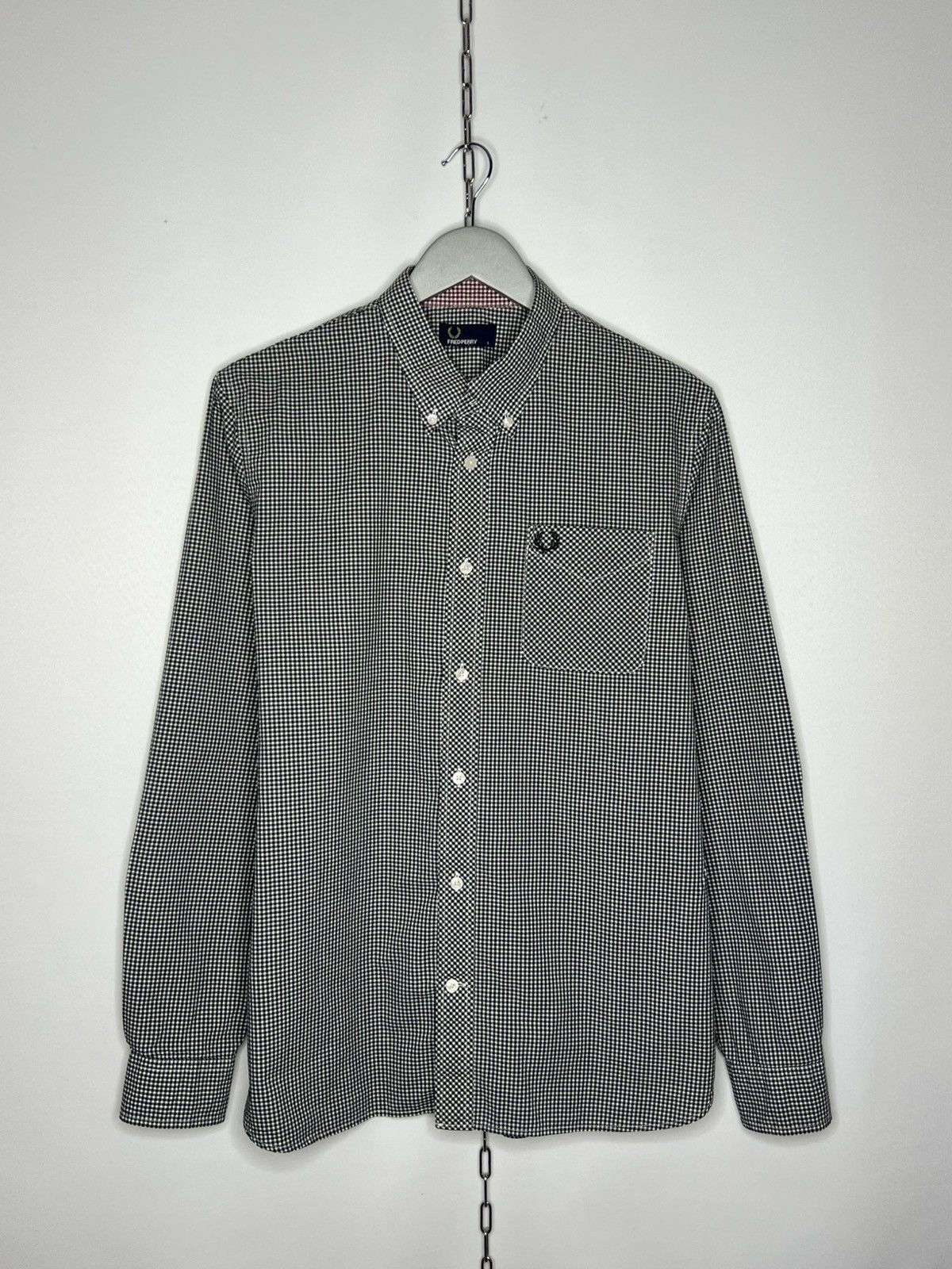 Fred Perry Fred Perry Plaid Shirt Long Sleeve Tee Based Size US L / EU 52-54 / 3 - 1 Thumbnail