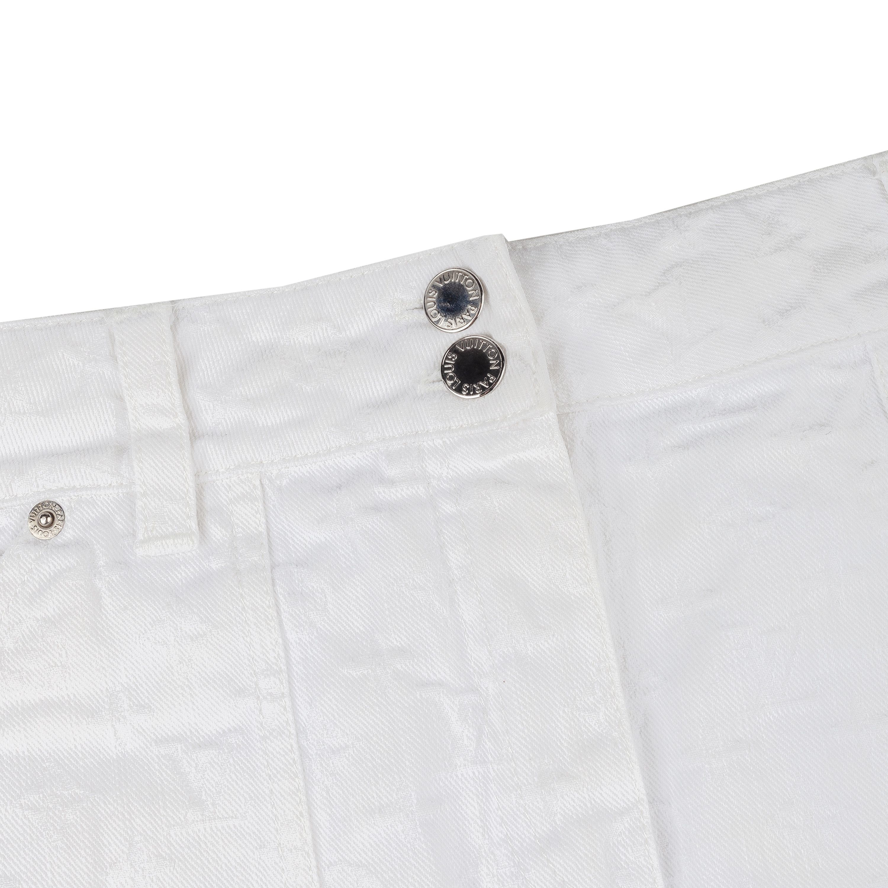 Louis Vuitton Louis Vuitton LV Vintage White Monogram Mini Cargo Skirt Size 30" / US 8 / IT 44 - 12 Thumbnail