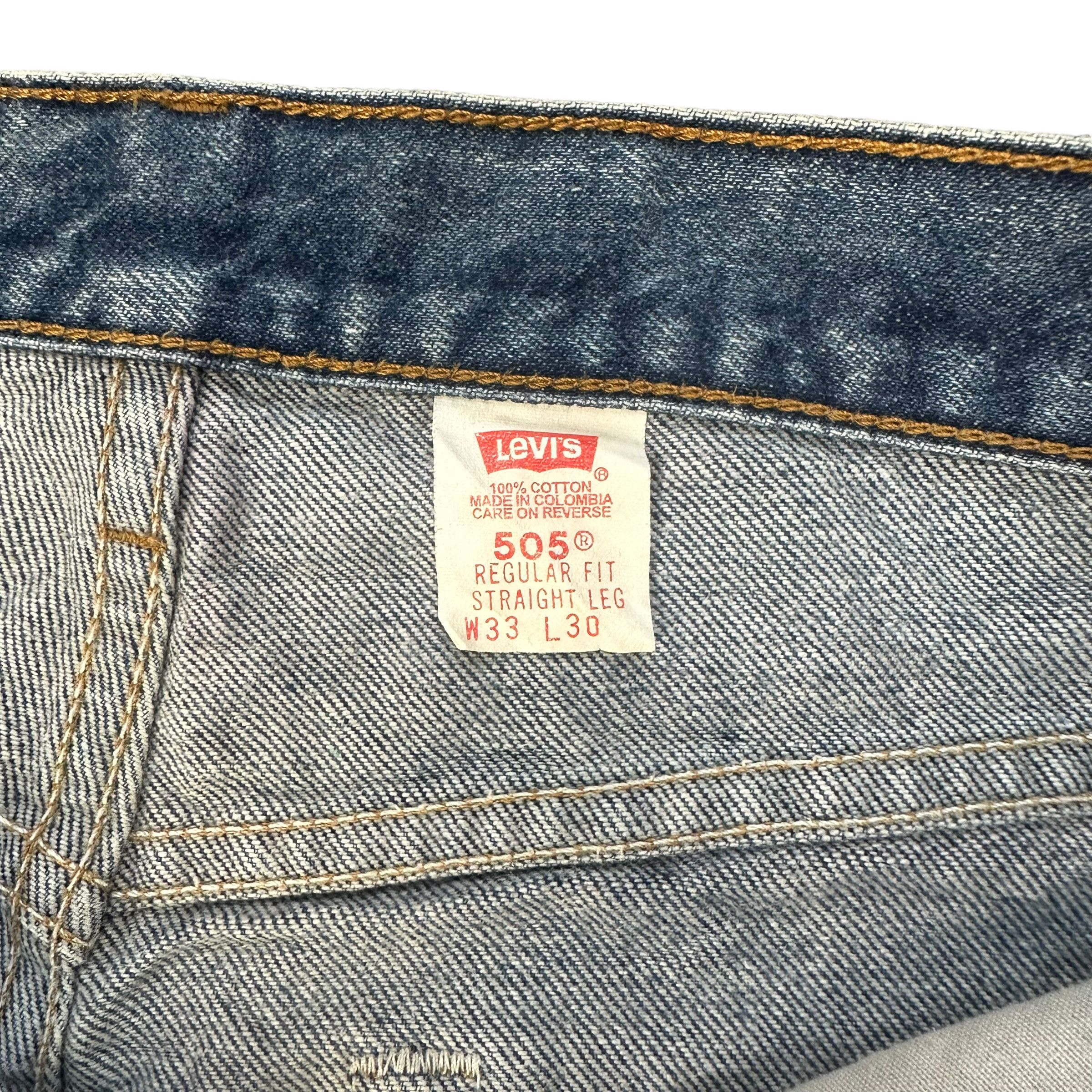 Levi's LEVIS 505 SINGLE R CUSTOM DENIM SHORTS #8405-007 Size US 33 - 8 Thumbnail