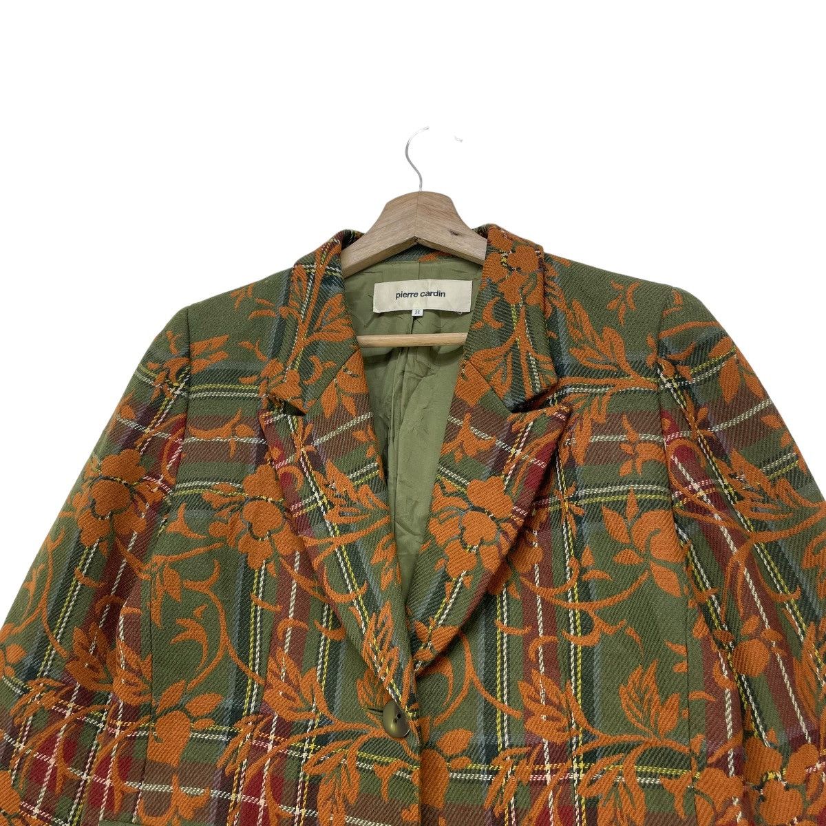Designer Gorgeous Pierre Cardin Real Live Floral Printed Jacket Size M / US 6-8 / IT 42-44 - 3 Thumbnail