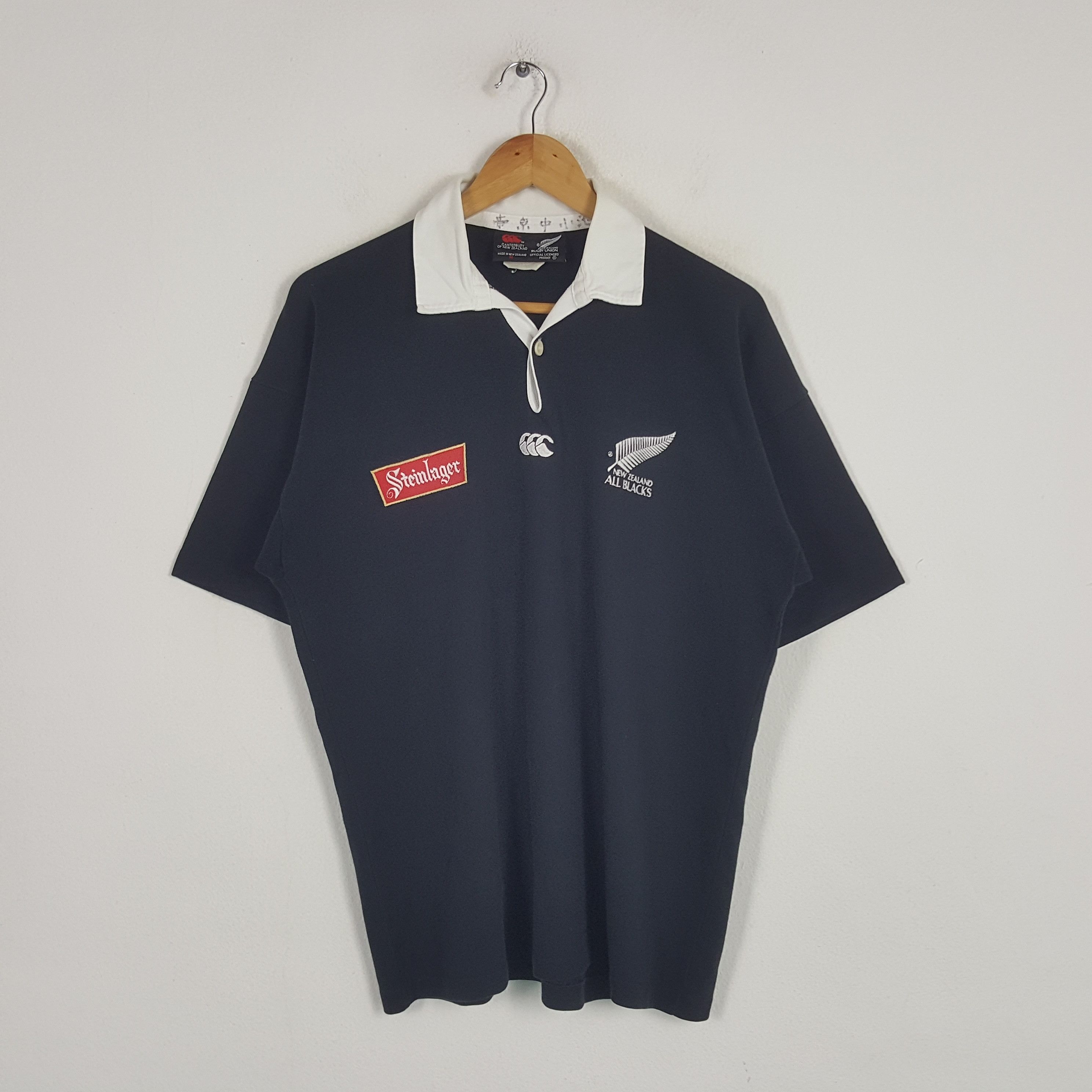 Canterbury of New Zealand × Vintage Vintage Canterbury of New Zealand Steinlager Rugby Polos Size US L / EU 52-54 / 3 - 1 Thumbnail