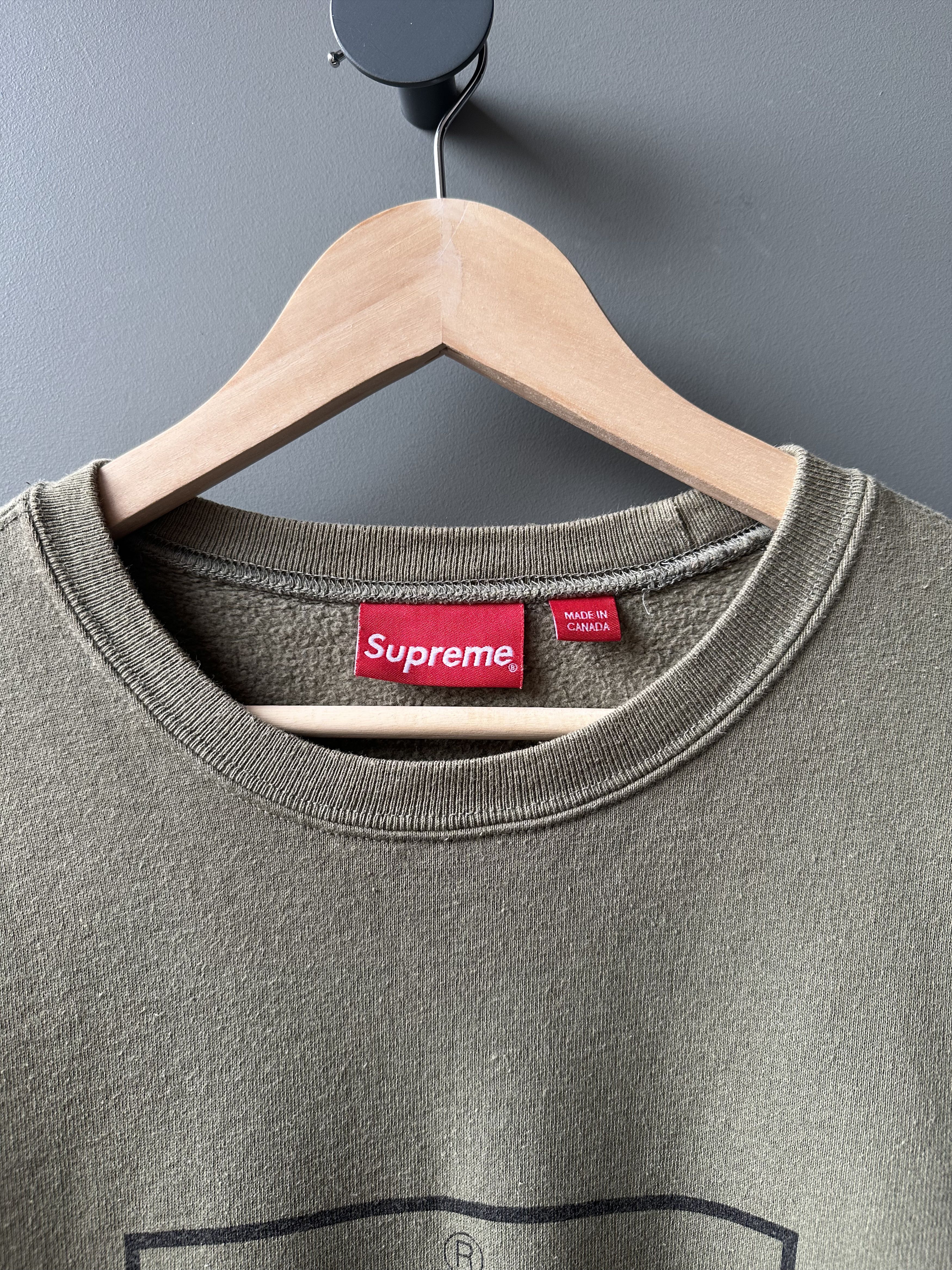 Supreme Supreme Warm Up Logo Crewneck Sweatshirt Size M Size US M / EU 48-50 / 2 - 3 Thumbnail