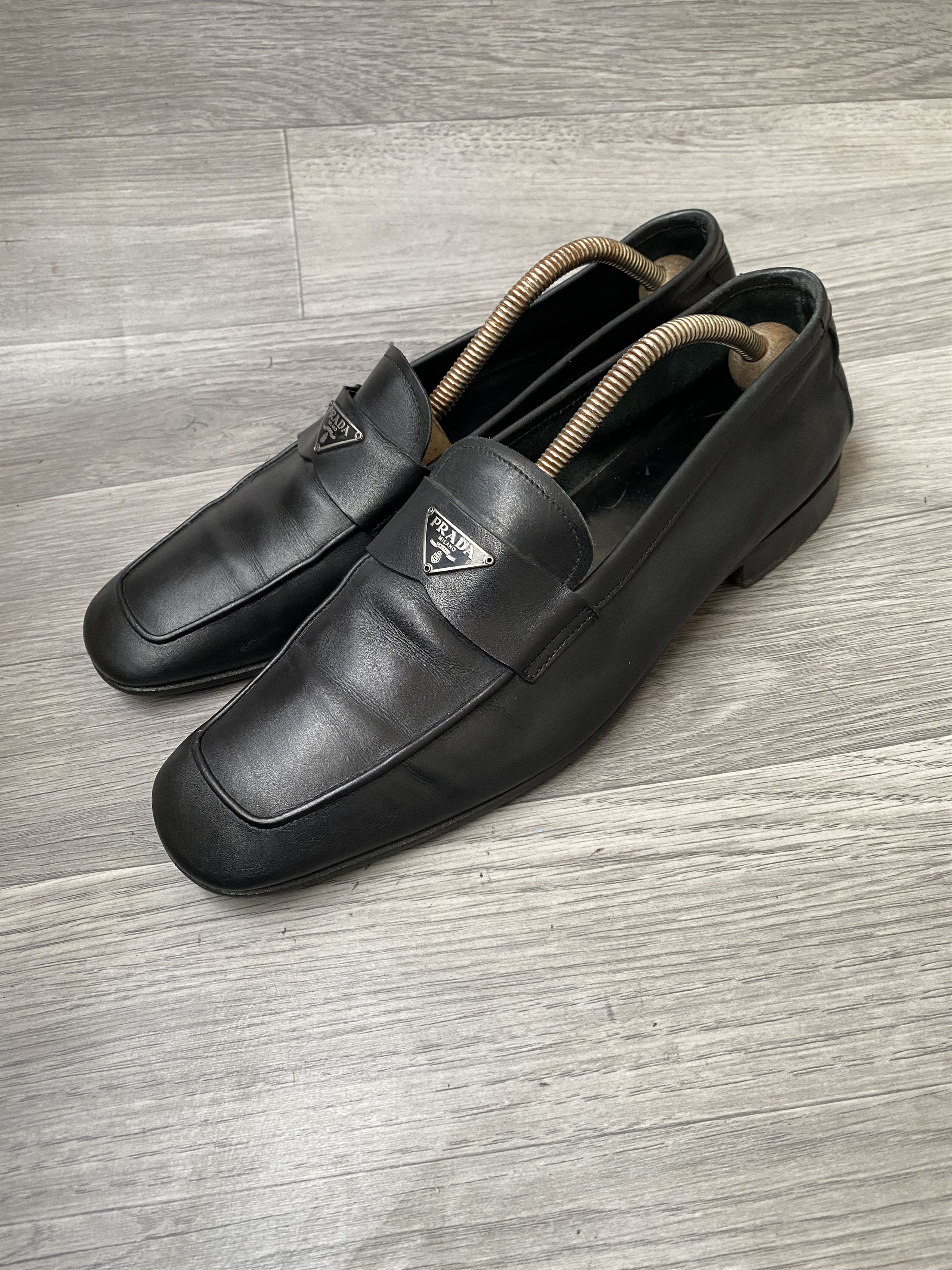 Prada Prada logo casual slip on penny loafers Size US 8 / EU 41 - 4 Thumbnail
