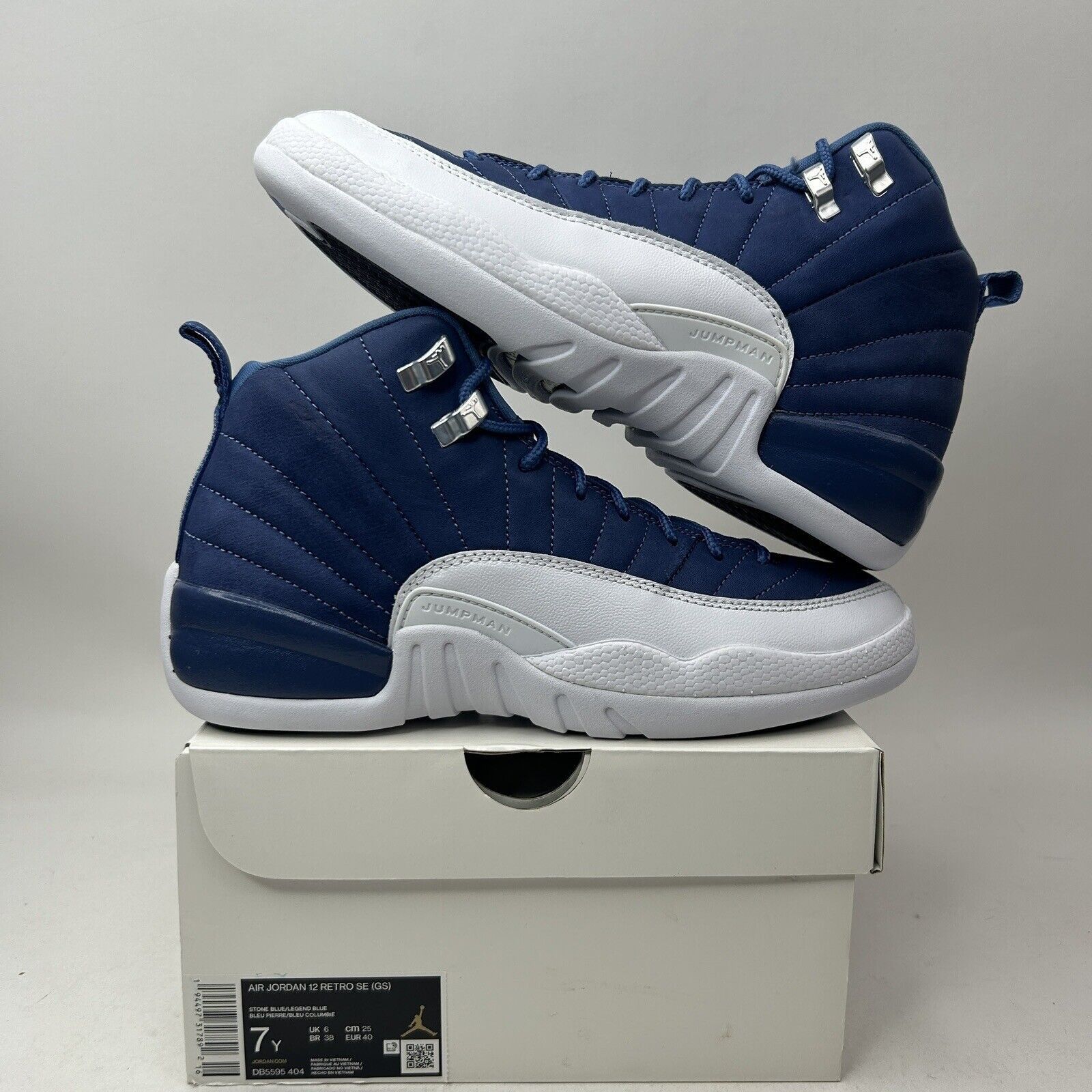 Jordan Brand Nike Air Jordan 12 Retro SE GS “Indigo/Legend Blue” 2023 Size US 8.5 / IT 38.5 - 1 Thumbnail