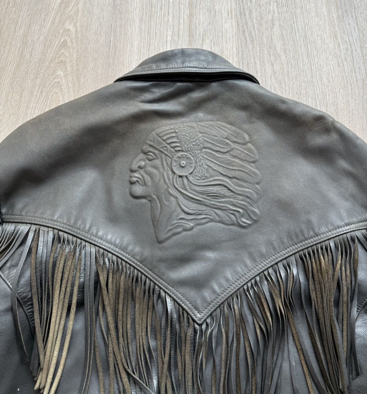 Indian Motorcycle Vintage IXS Indian Motorcycle Western Racing Leather Jacket Size US XL / EU 56 / 4 - 22 Thumbnail